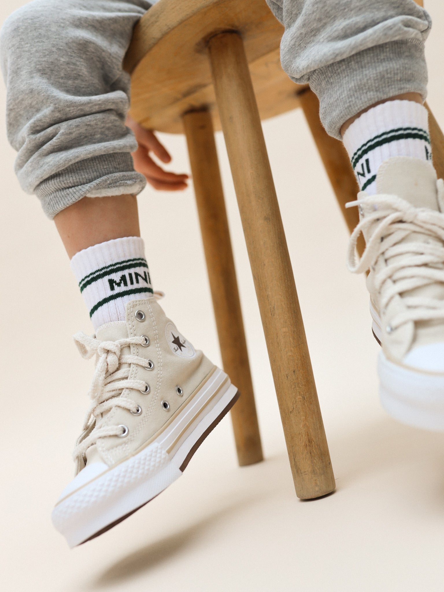 Striped MINI Socken - green - FAMVIBES