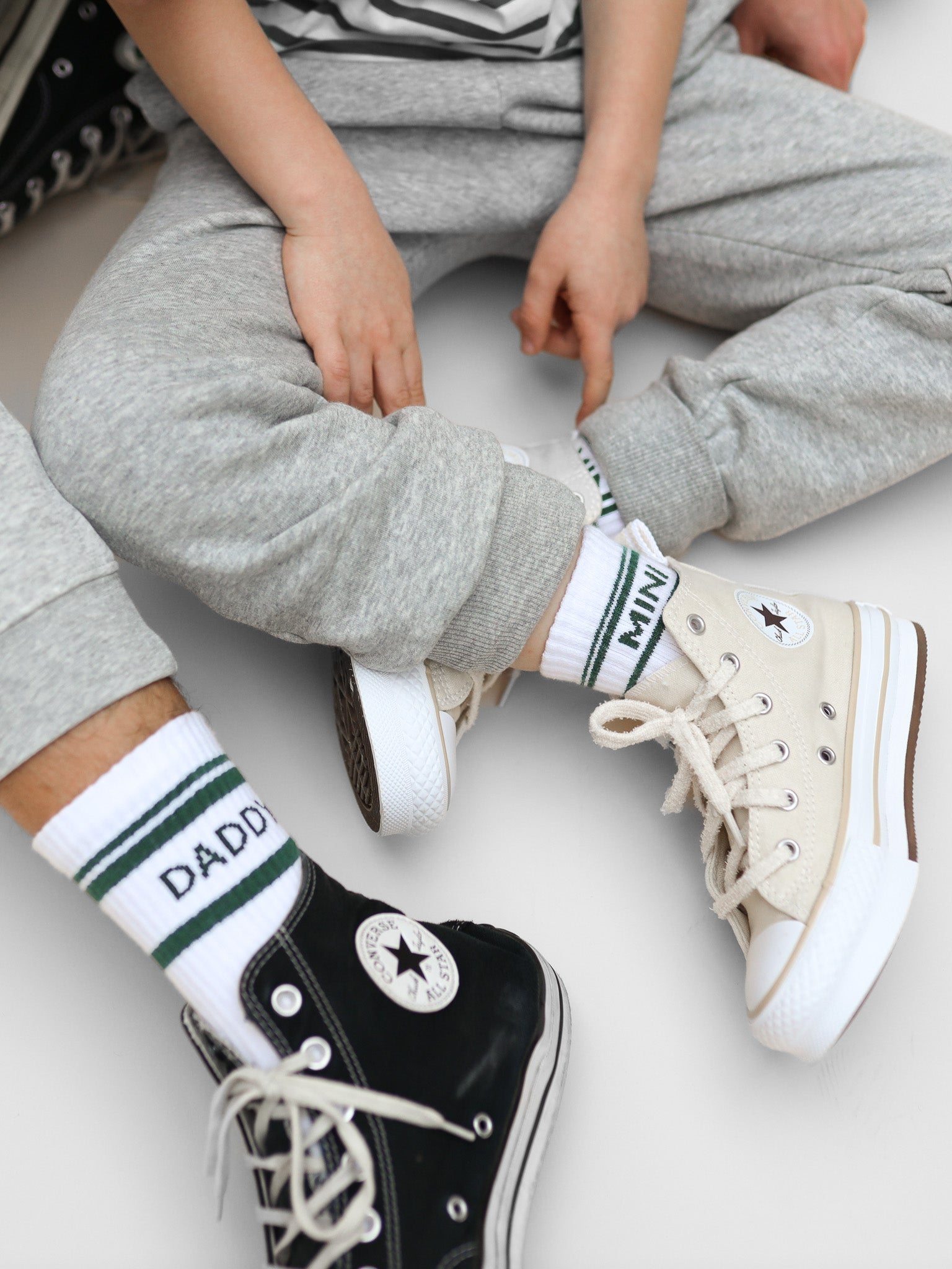 Striped MINI Socken - green - FAMVIBES