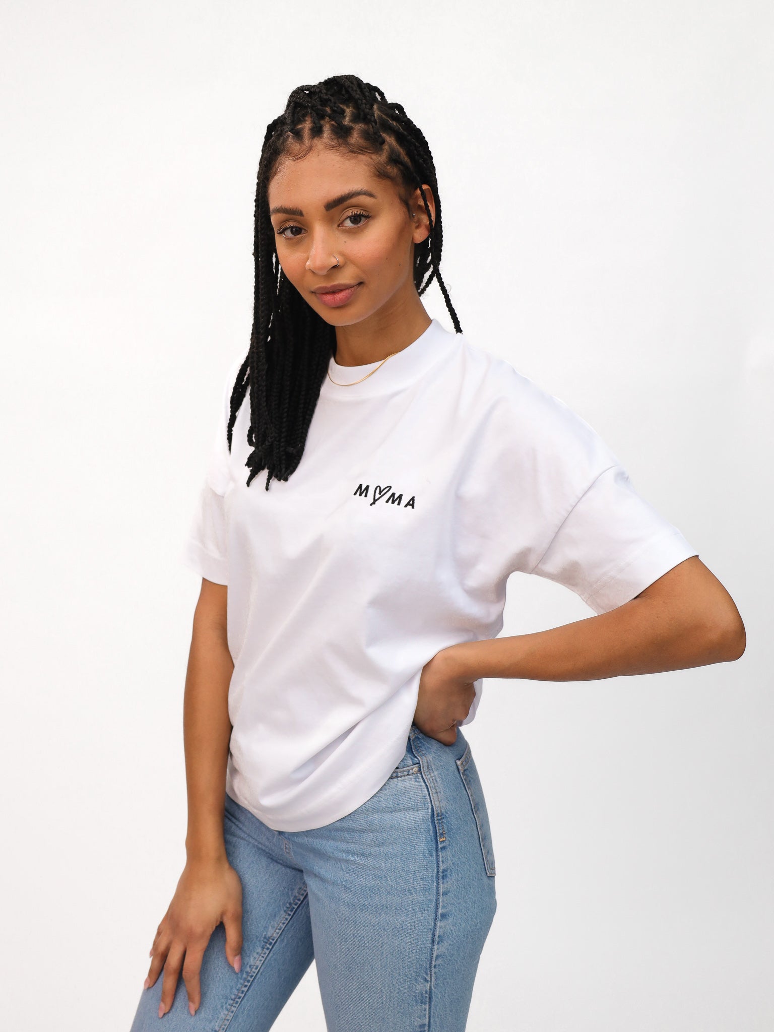 Mama - Damen T-Shirt weiß - FAMVIBES