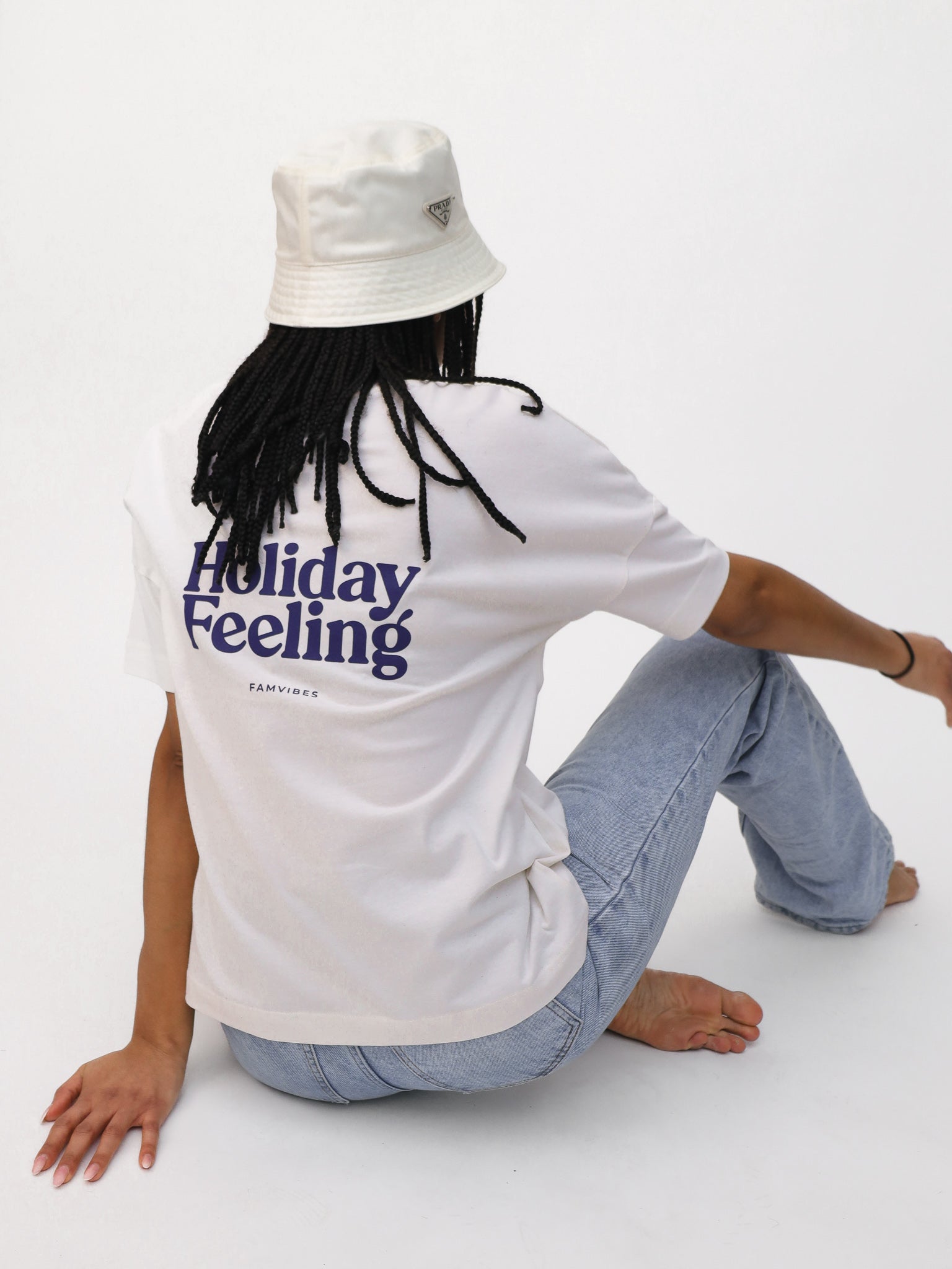 HOLIDAY FEELING - Damen T-Shirt natur - FAMVIBES