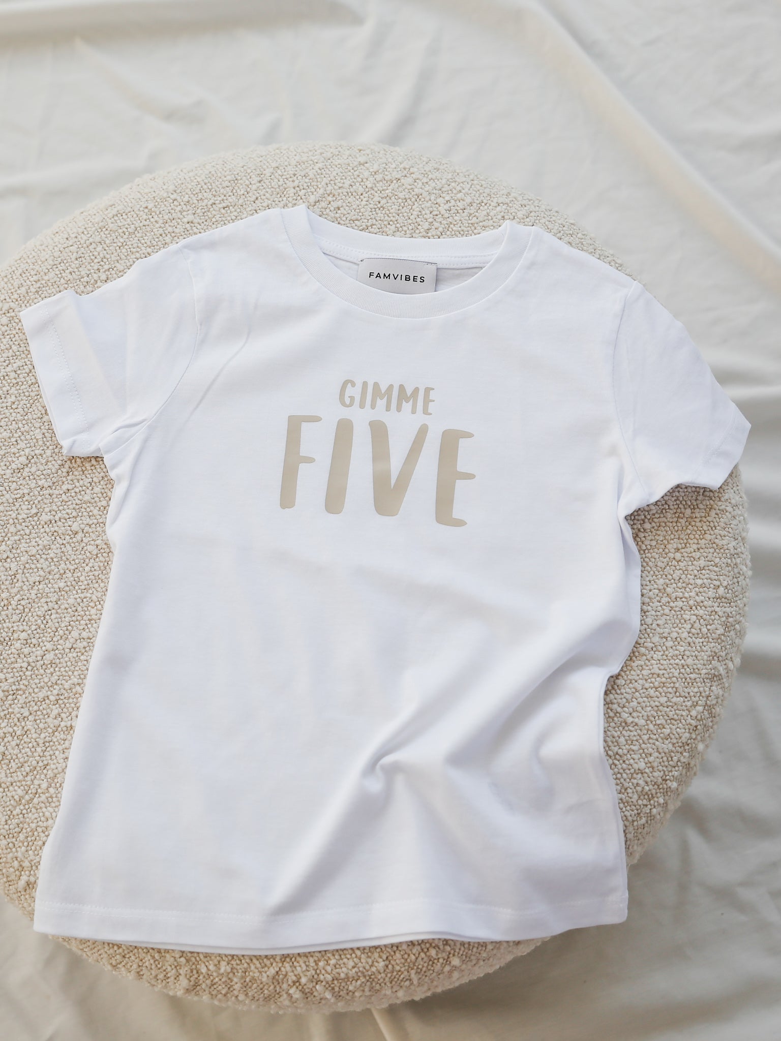 FIVE  - Kids Meilenstein T-Shirt - FAMVIBES 