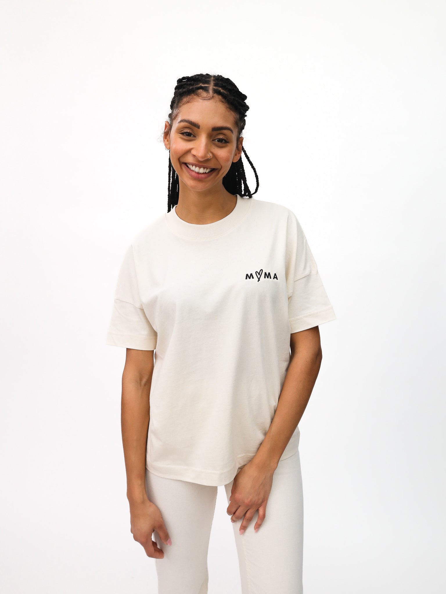 Mama Damen T-Shirt - natur - FAMVIBES