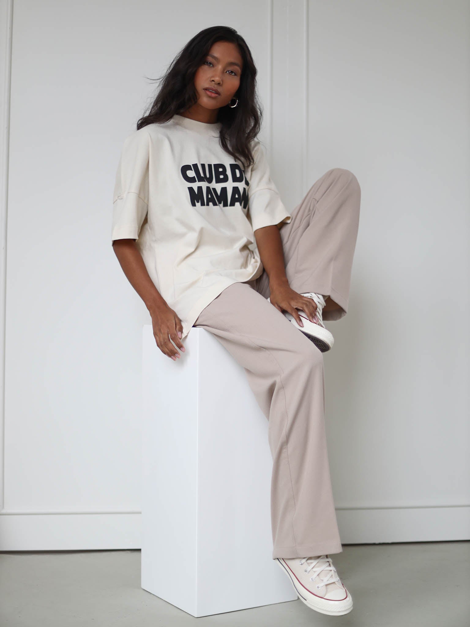 CLUB DE MAMAN - Damen T-Shirt natur - FAMVIBES
