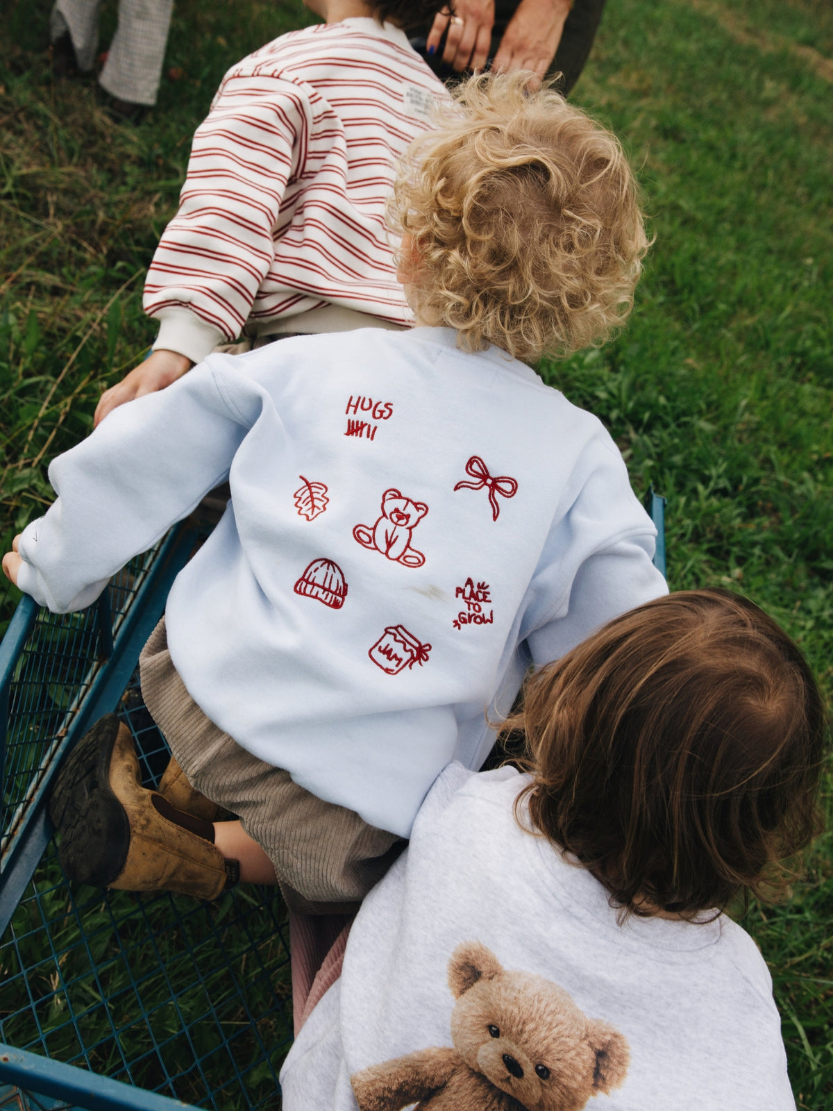PLACE TO GROW Sweatshirt Baby/Kids - blue - FAMVIBES 