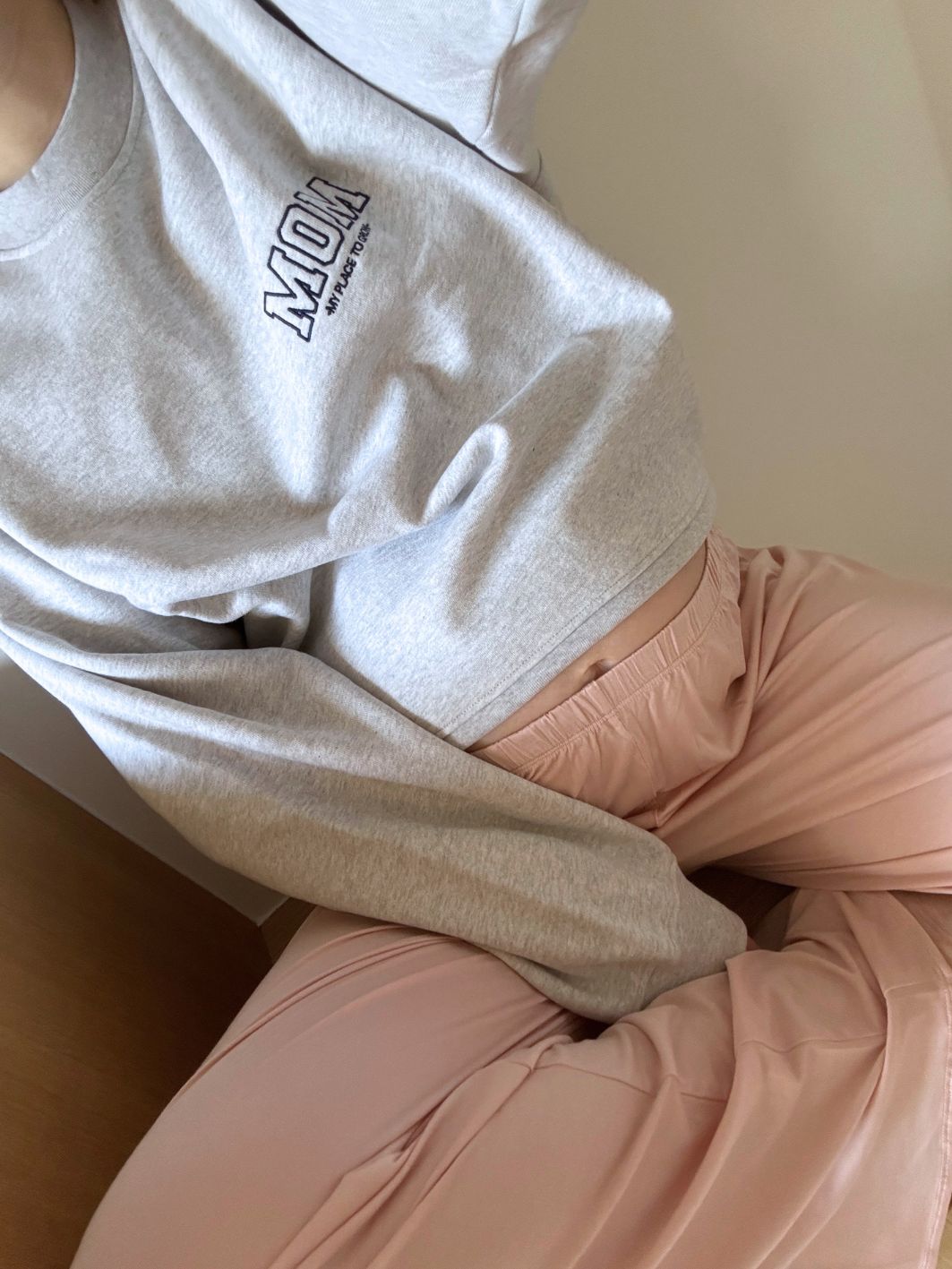 MOM COLLEGE SWEATER - grey - FAMVIBES 