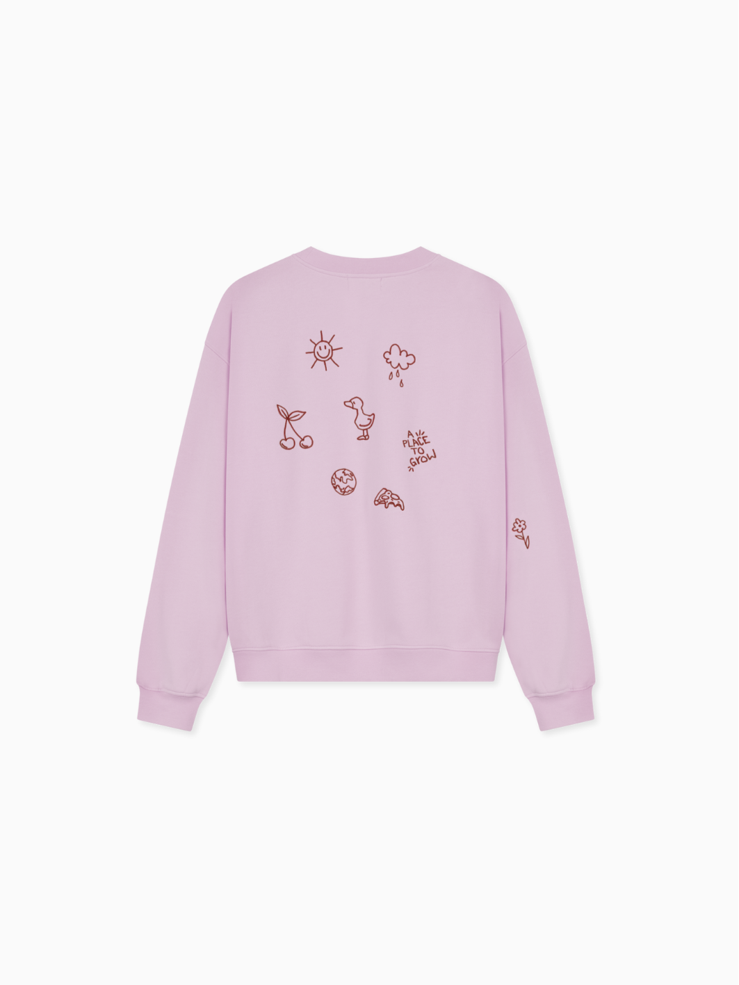 PLACE TO GROW Sweatshirt Unisex - rosa - FAMVIBES 