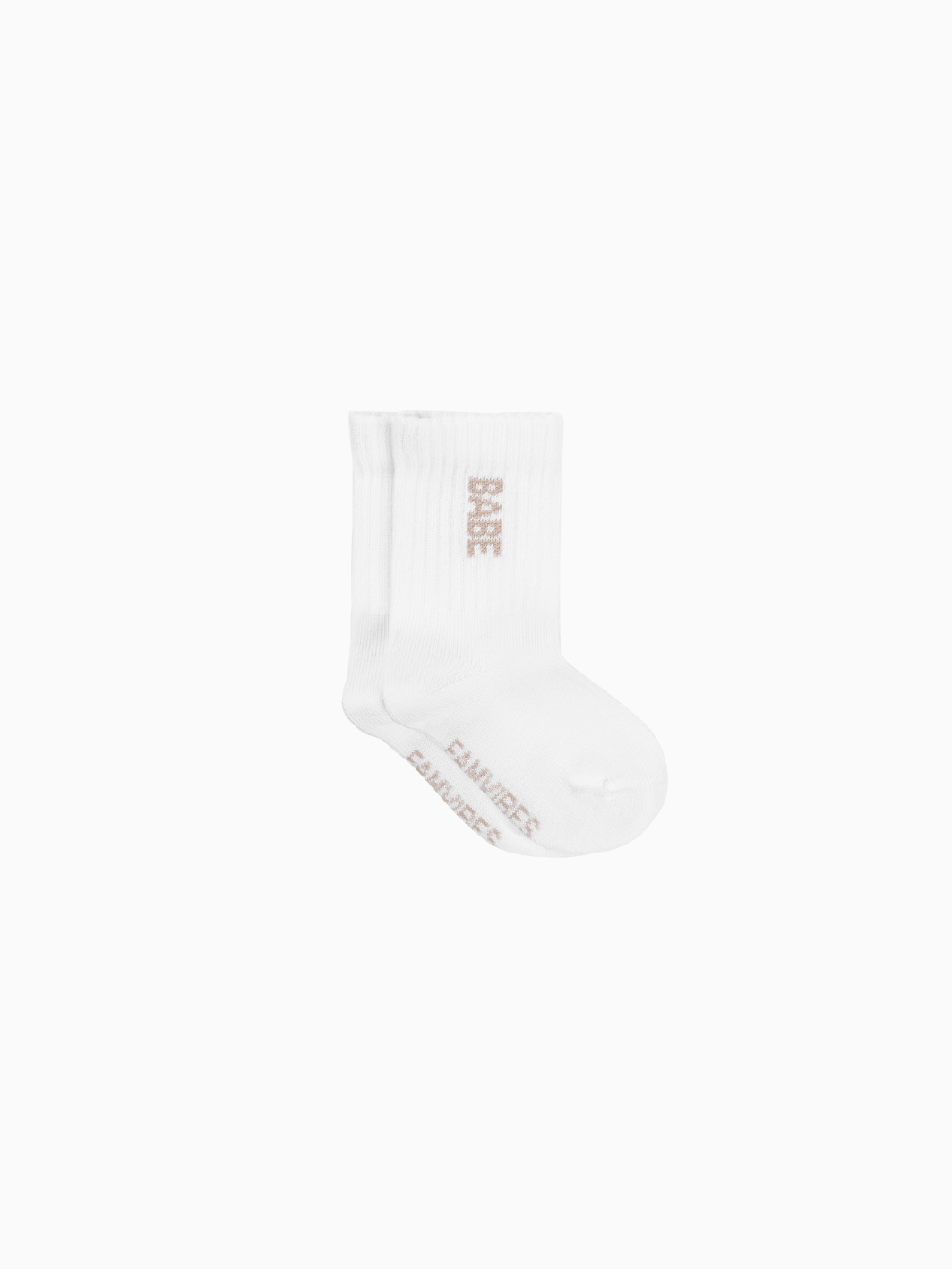 BABE Socken Kids - weiß/ taupe - FAMVIBES 