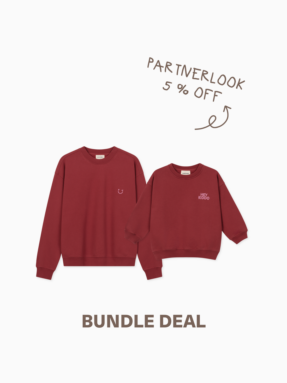 Bundle Deal Sweatshirt - burgundy