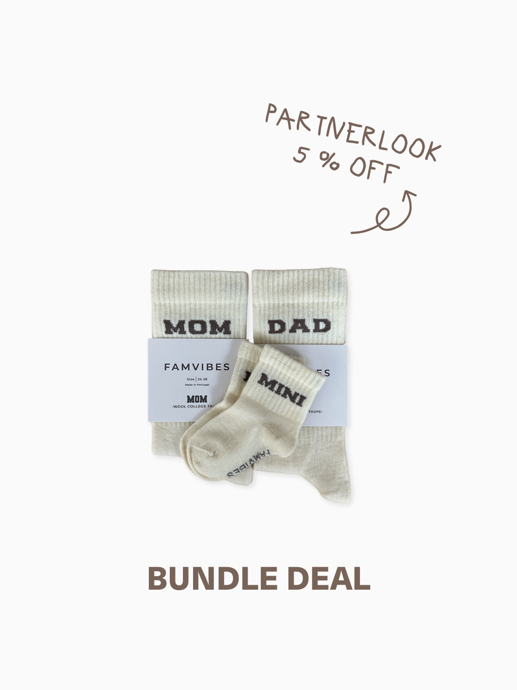 Bundle Deal Family College Wool Socks