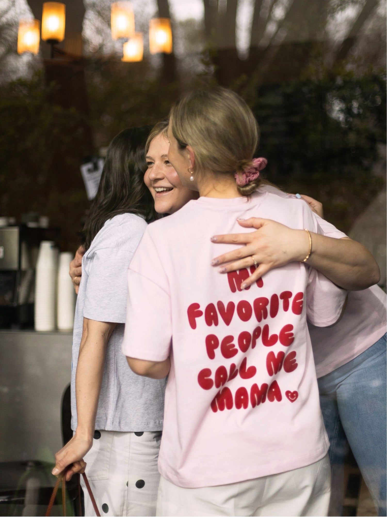 CALL ME MAMA Shirt - rosa - FAMVIBES 
