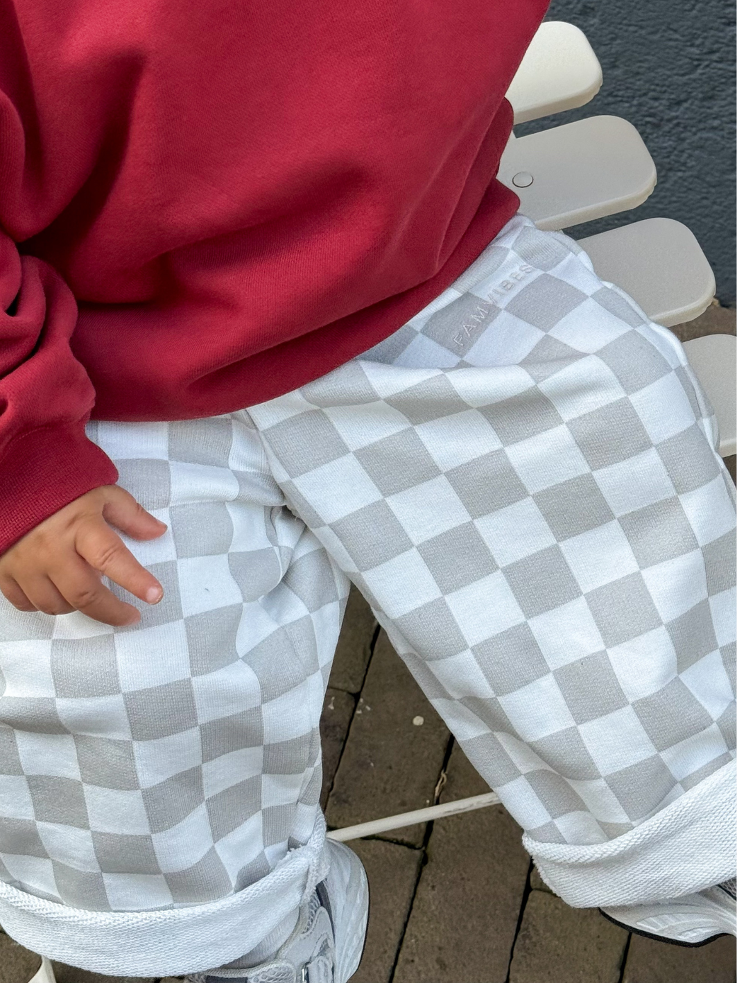 CHECKERED Pants KIDS - sand