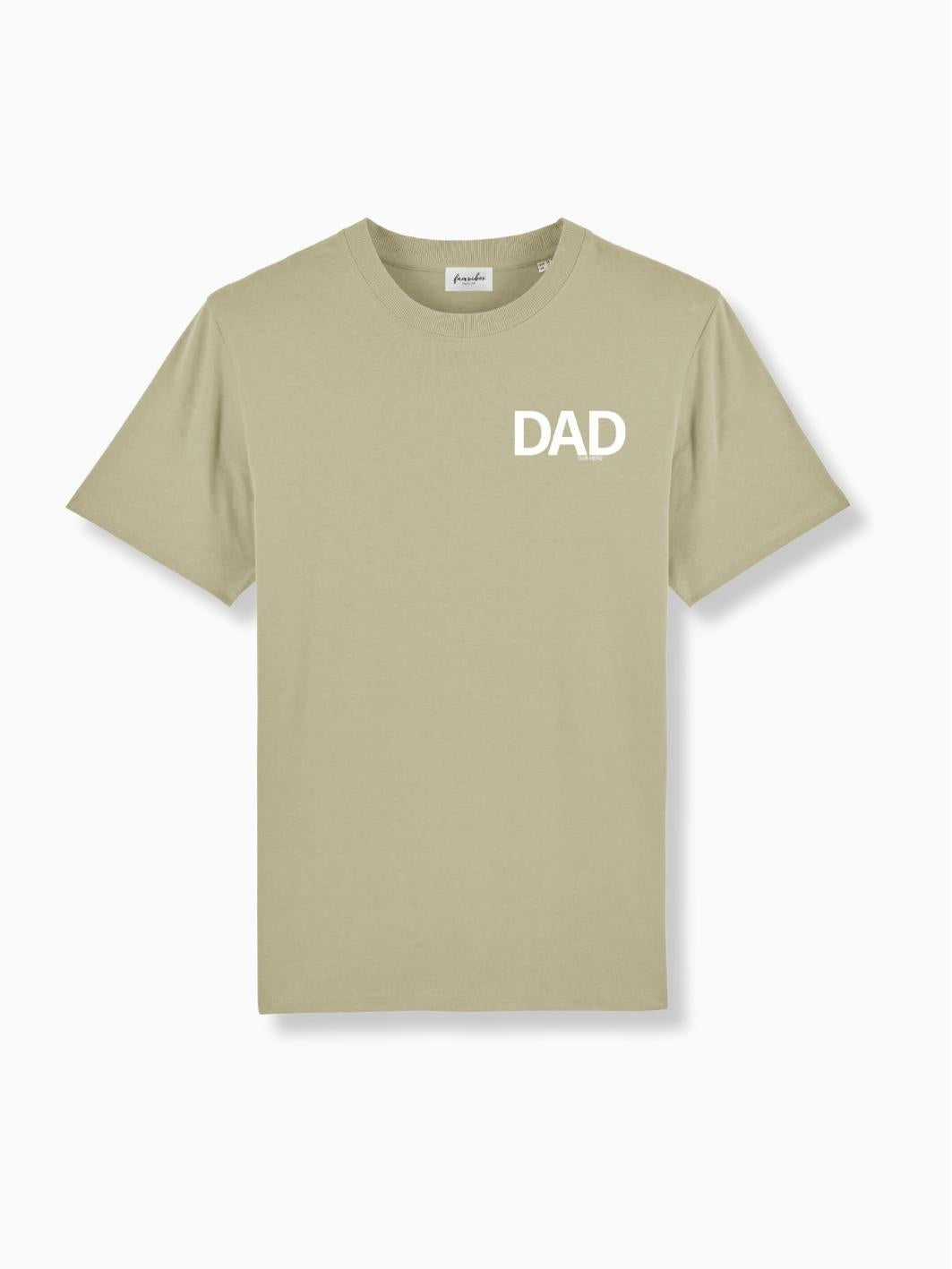 DAD OUR HERO Herren T-Shirt - sage - FAMVIBES 