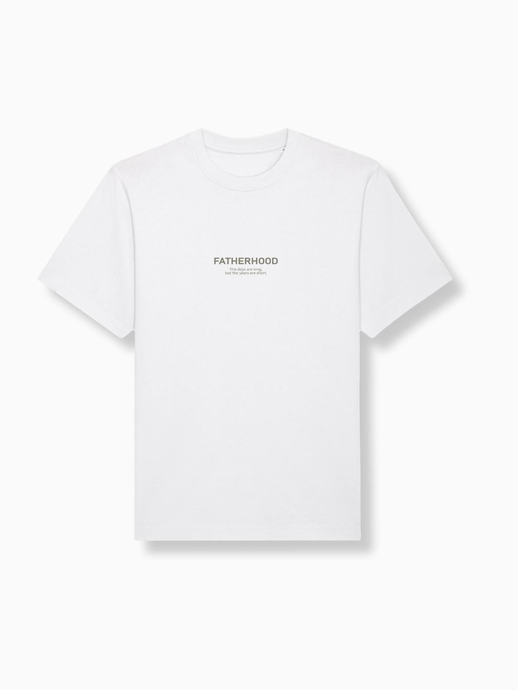 FATHERHOOD - Herren T-Shirt weiß - FAMVIBES 