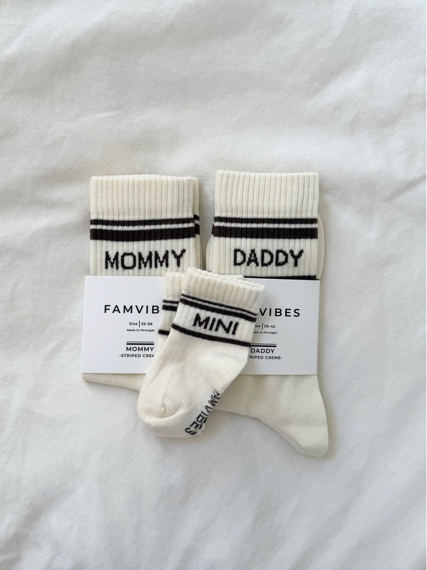 DADDY Original Socken - creme striped
