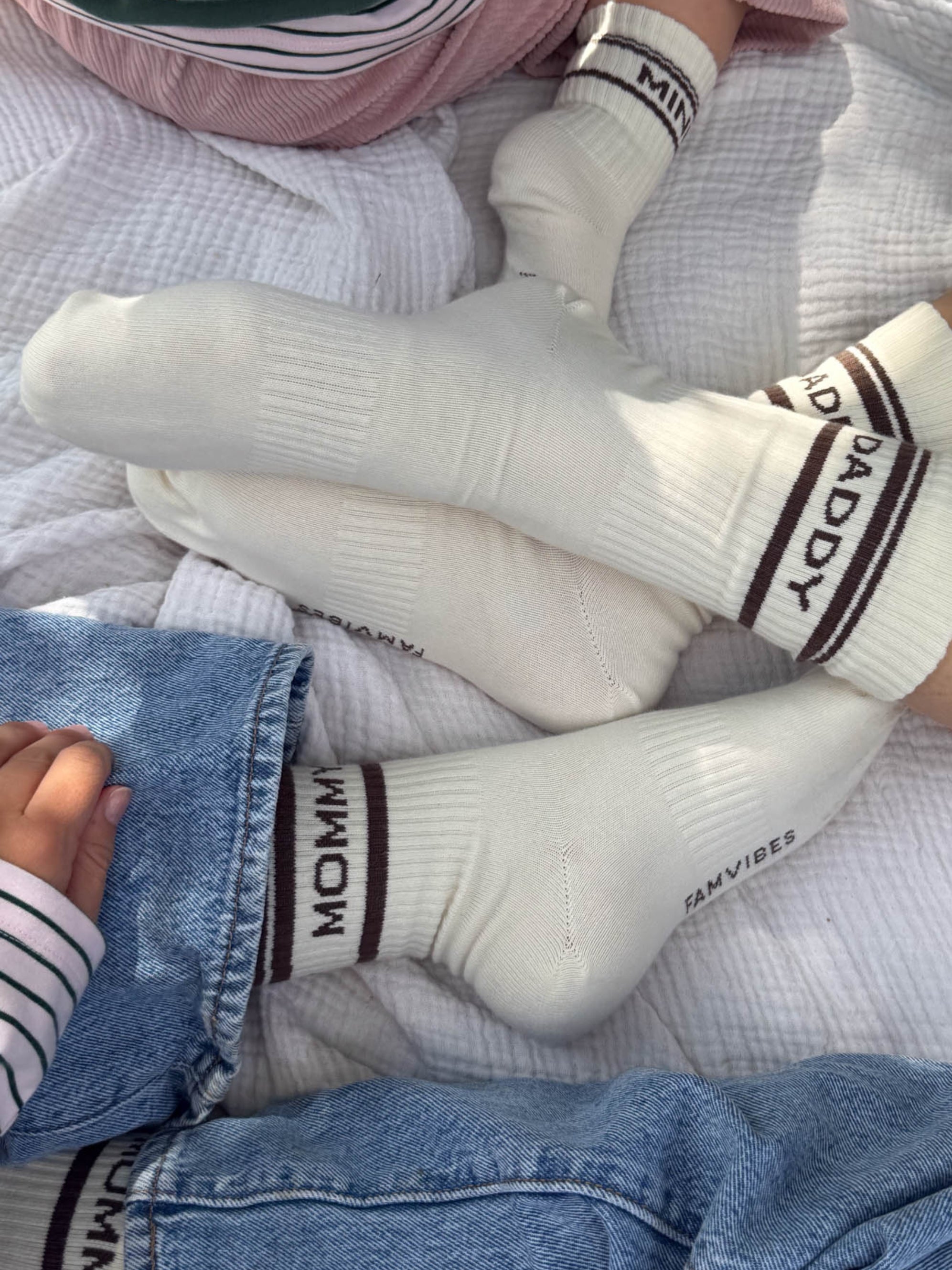 DADDY Original Socken - creme striped