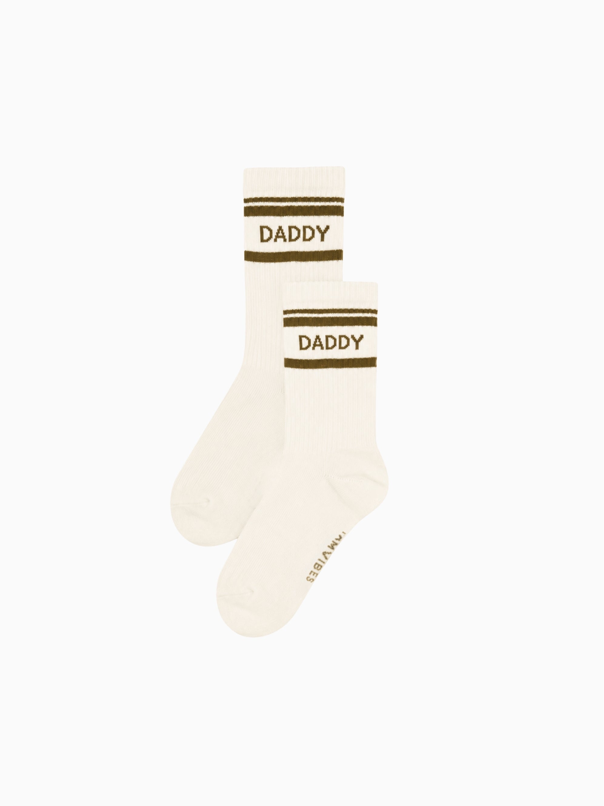 DADDY Original Socken - creme striped - FAMVIBES 