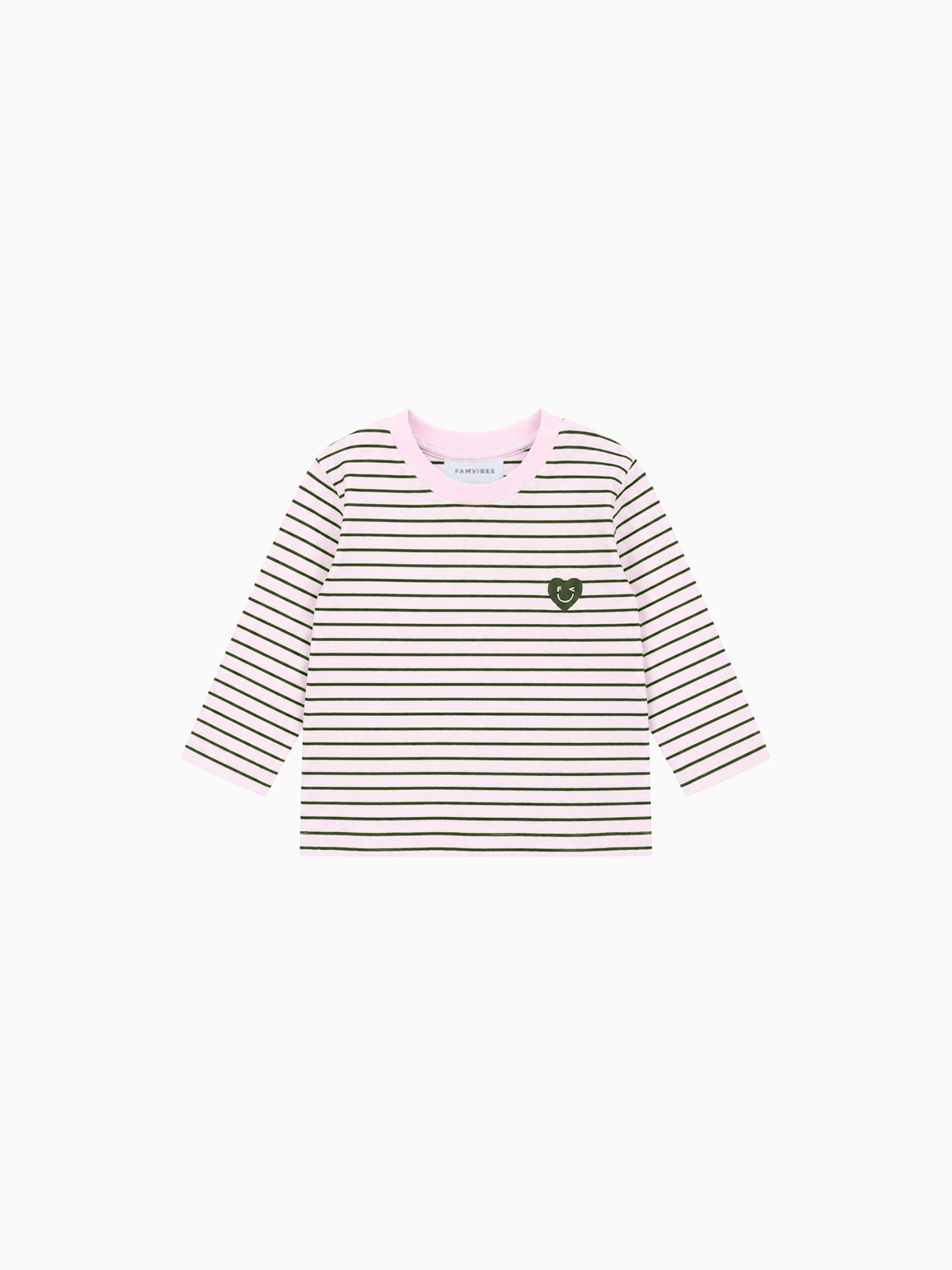 LONGSLEEVE striped Baby/Kids - rosa - FAMVIBES 