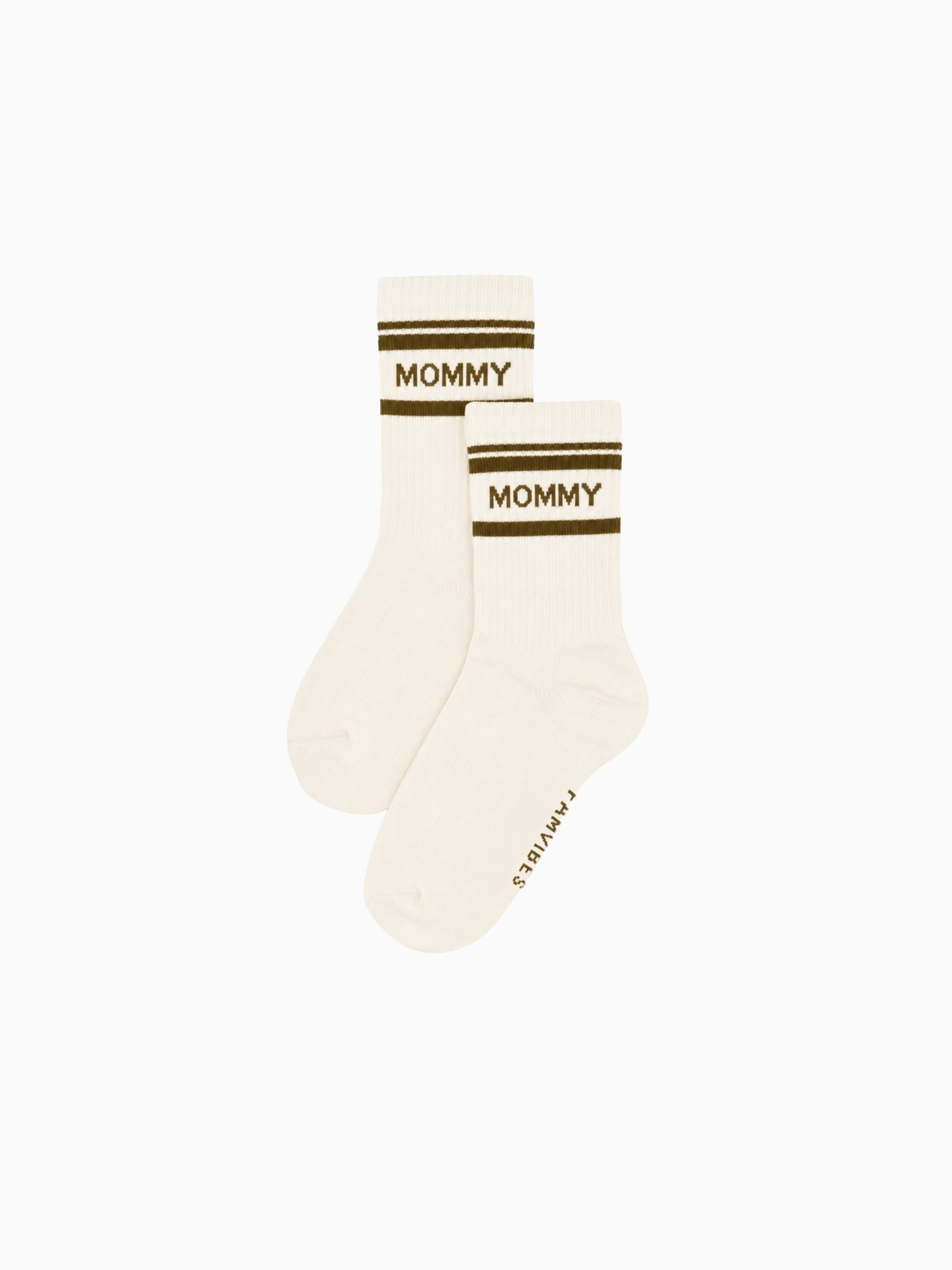 MOMMY Original Socken - creme striped - FAMVIBES 