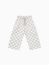 CHECKERED Pants KIDS - sand - FAMVIBES 