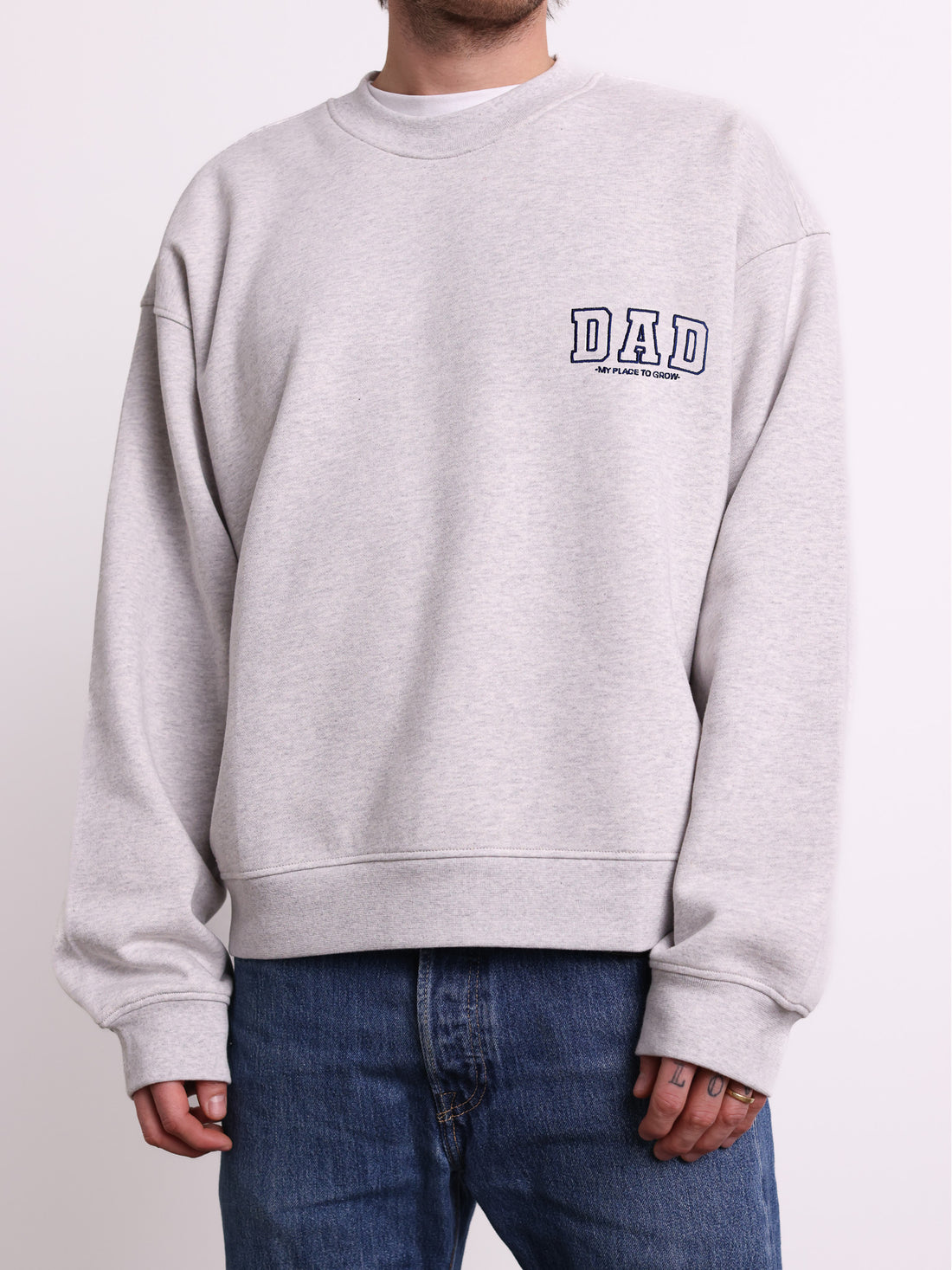 DAD SWEATER - grey - FAMVIBES 
