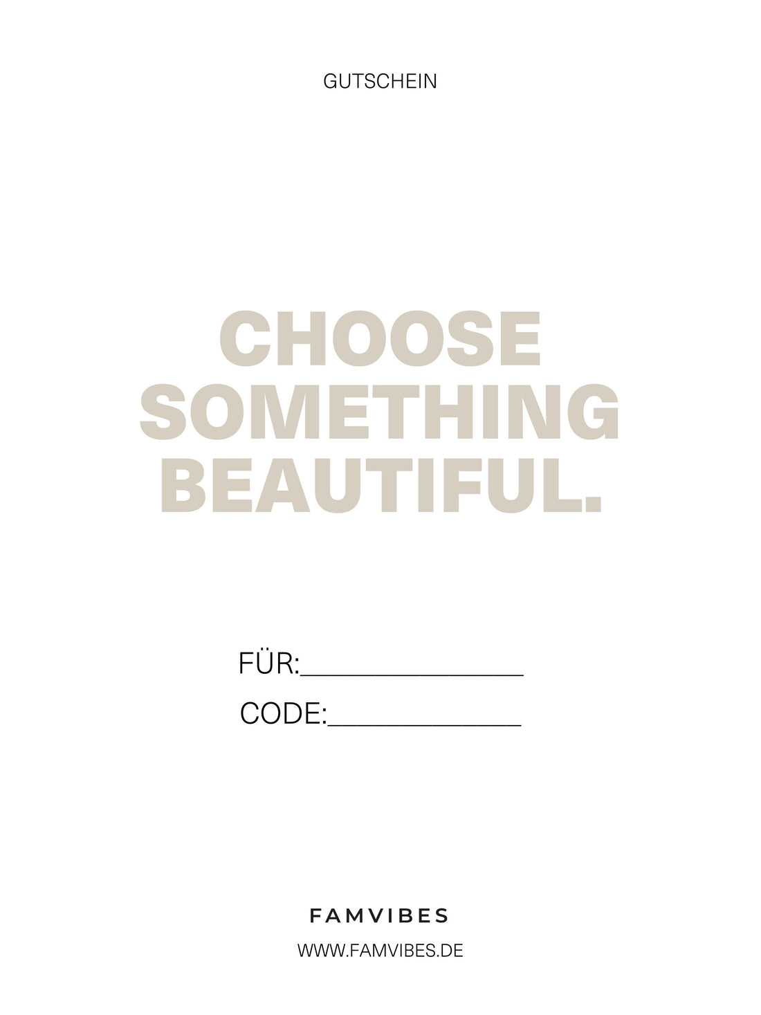 A GIFT FOR YOU - FAMVIBES