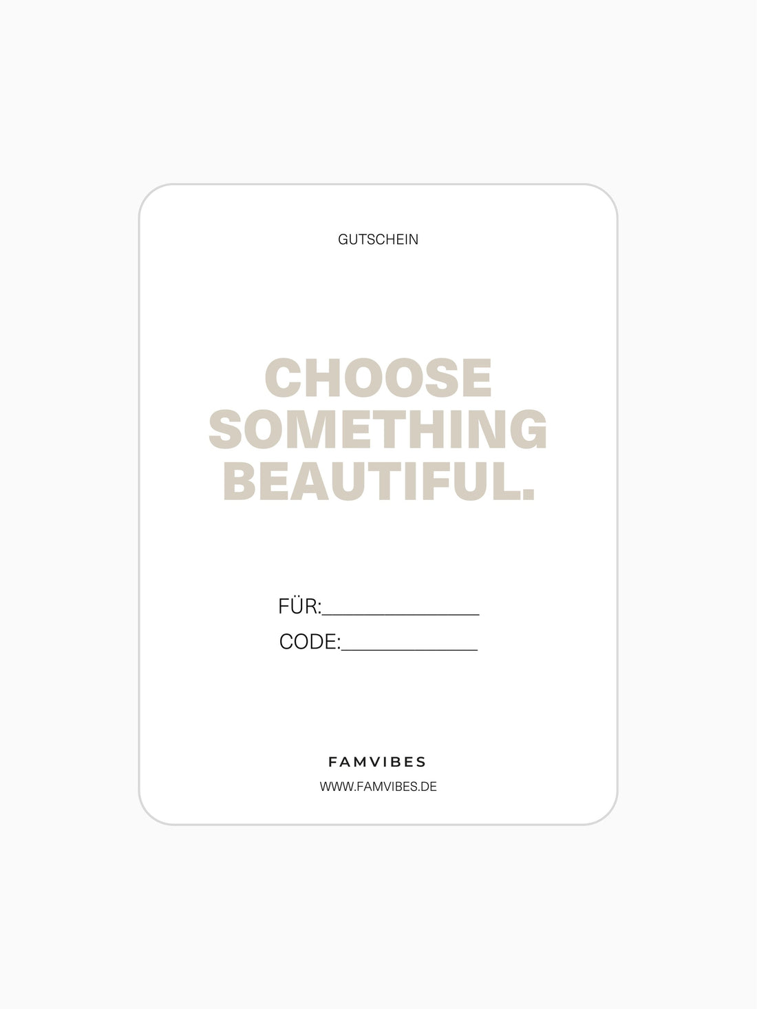A GIFT FOR YOU - FAMVIBES
