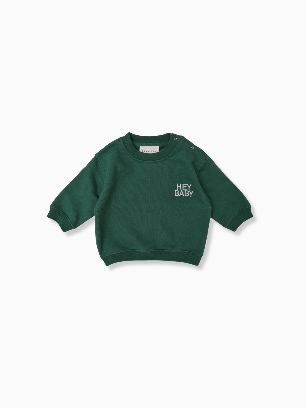 HEY BABY Sweatshirt - grün - FAMVIBES 