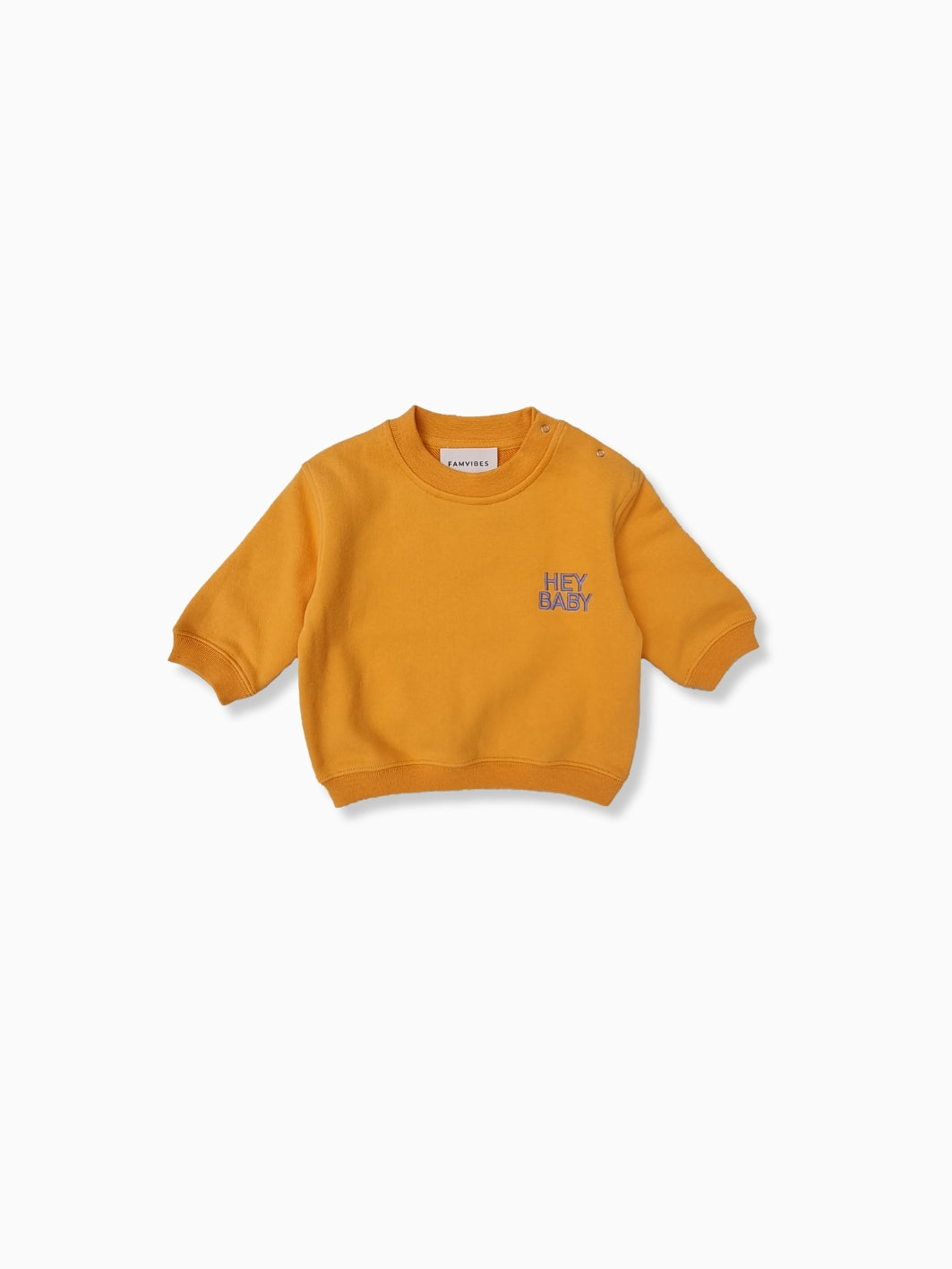 HEY BABY Sweatshirt - orange - FAMVIBES 