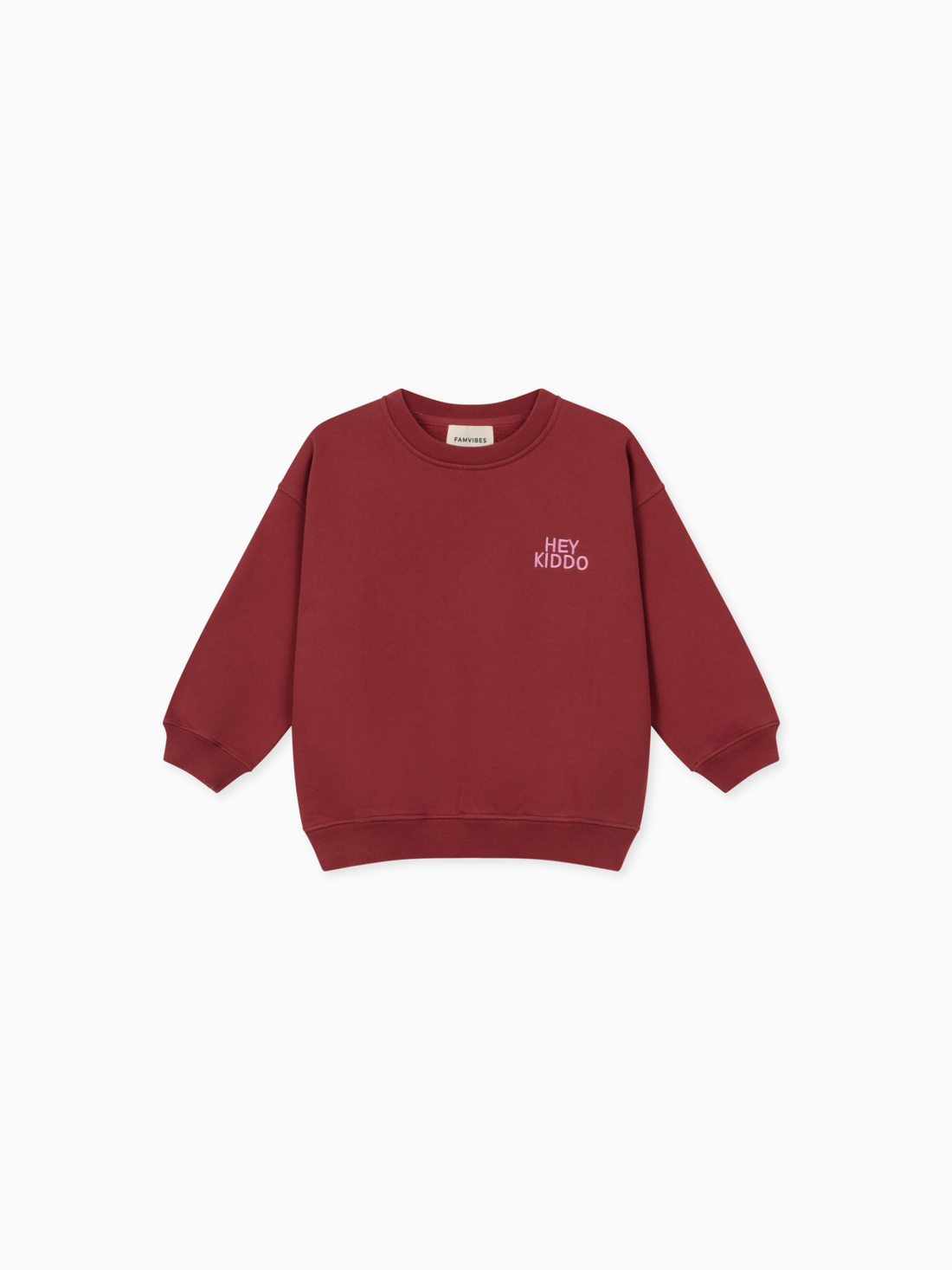 HEY KIDDO Sweatshirt - burgundy