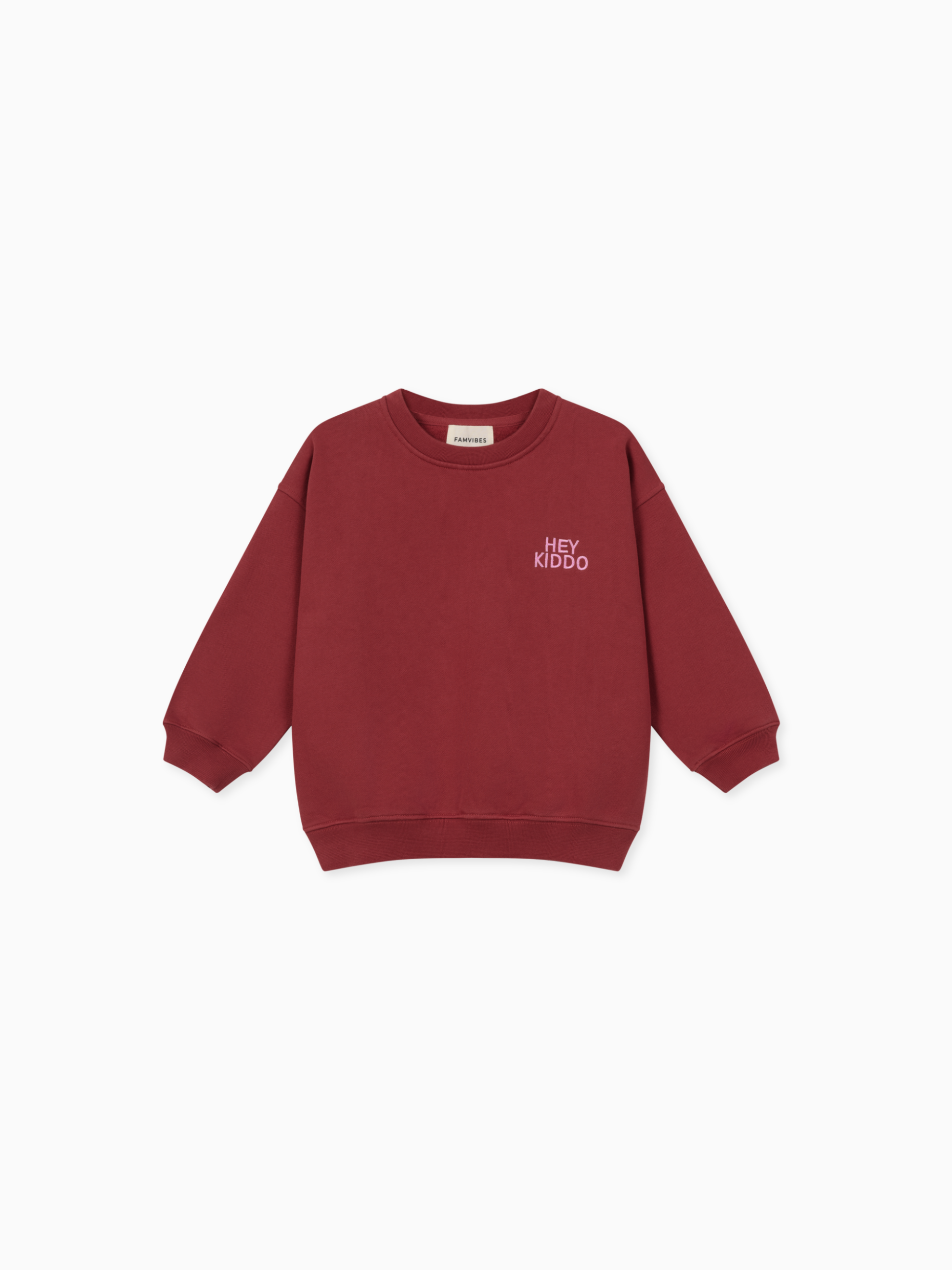 HEY KIDDO Sweatshirt - burgundy