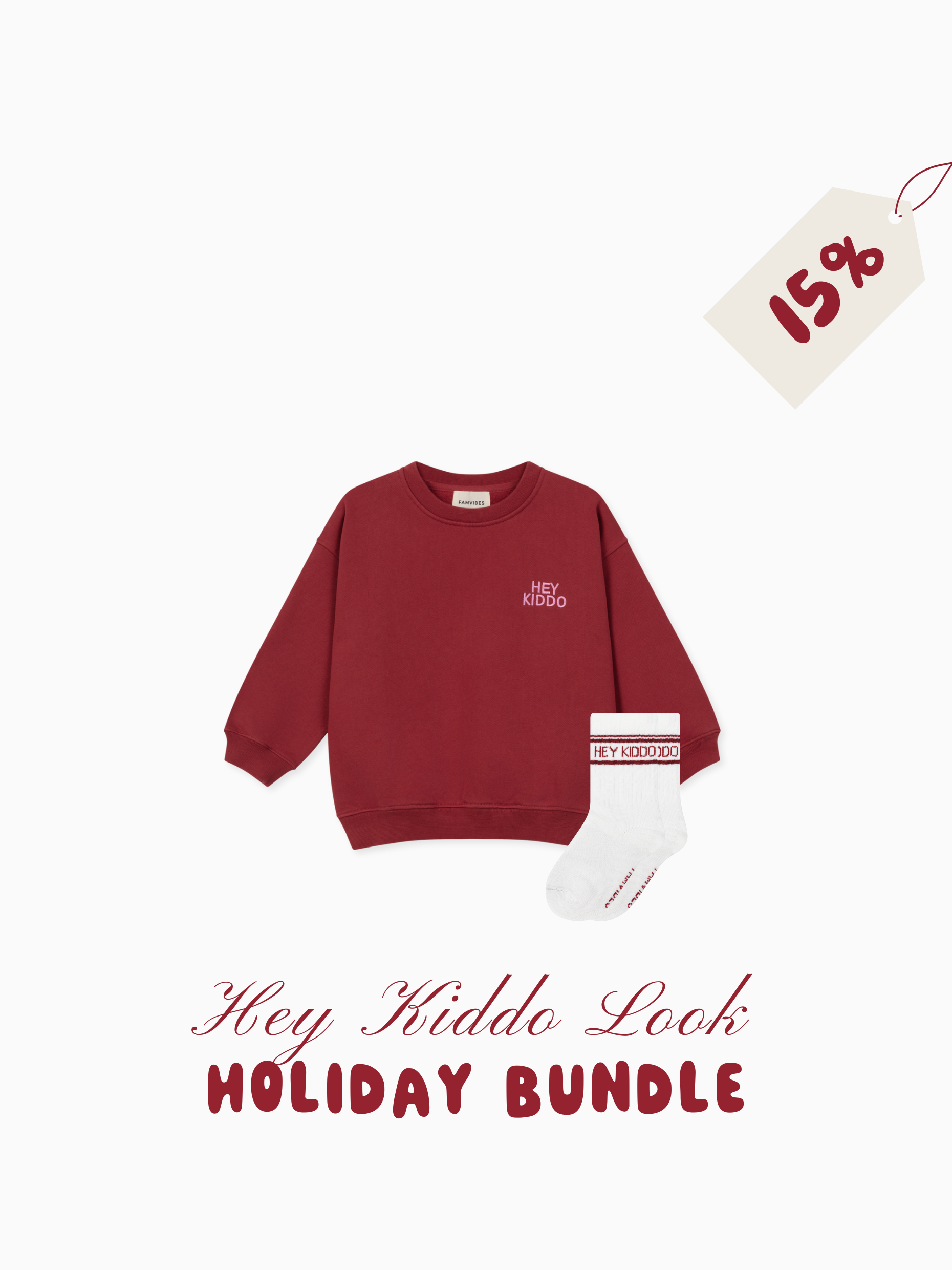 Bundle Deal HEY KIDDO - burgundy