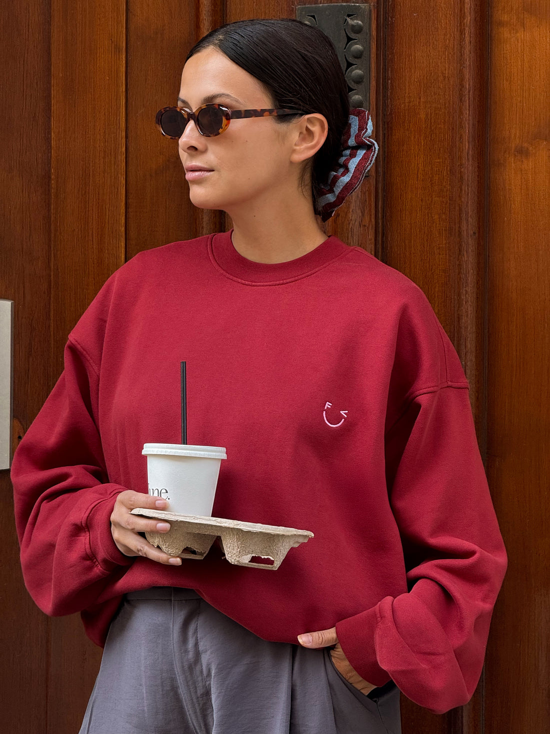 ICON Sweatshirt Unisex - burgundy