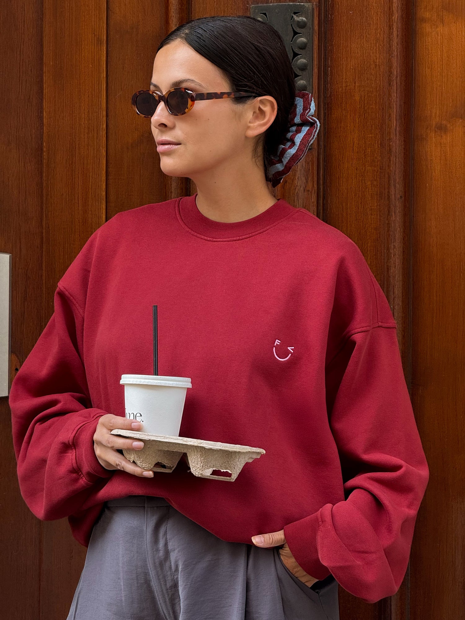 ICON Sweatshirt Unisex - burgundy
