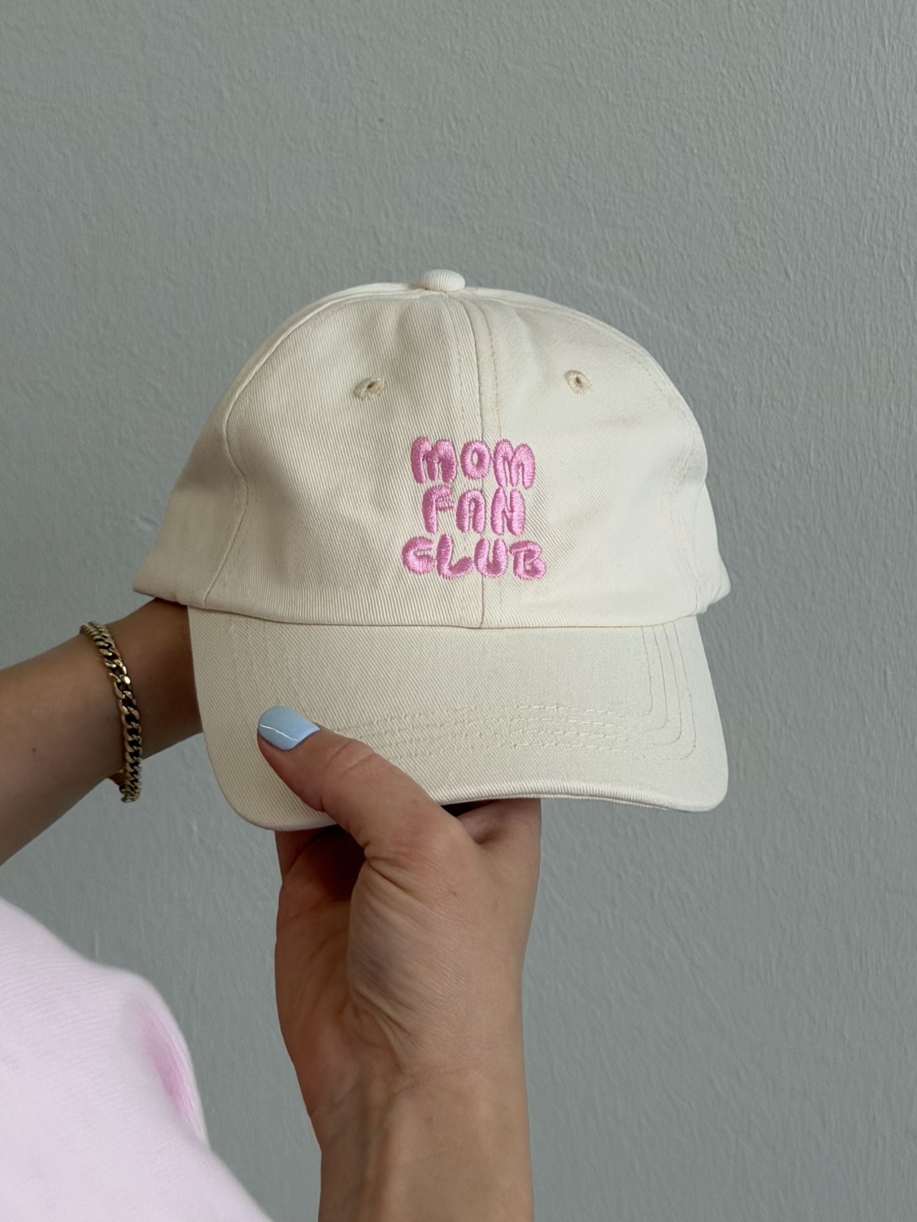 MOM FAN CLUB Cap - creme - FAMVIBES 