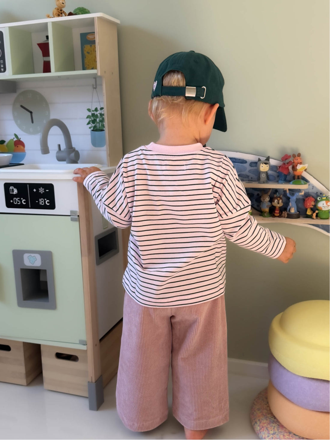 LONGSLEEVE striped Baby/Kids - rosa