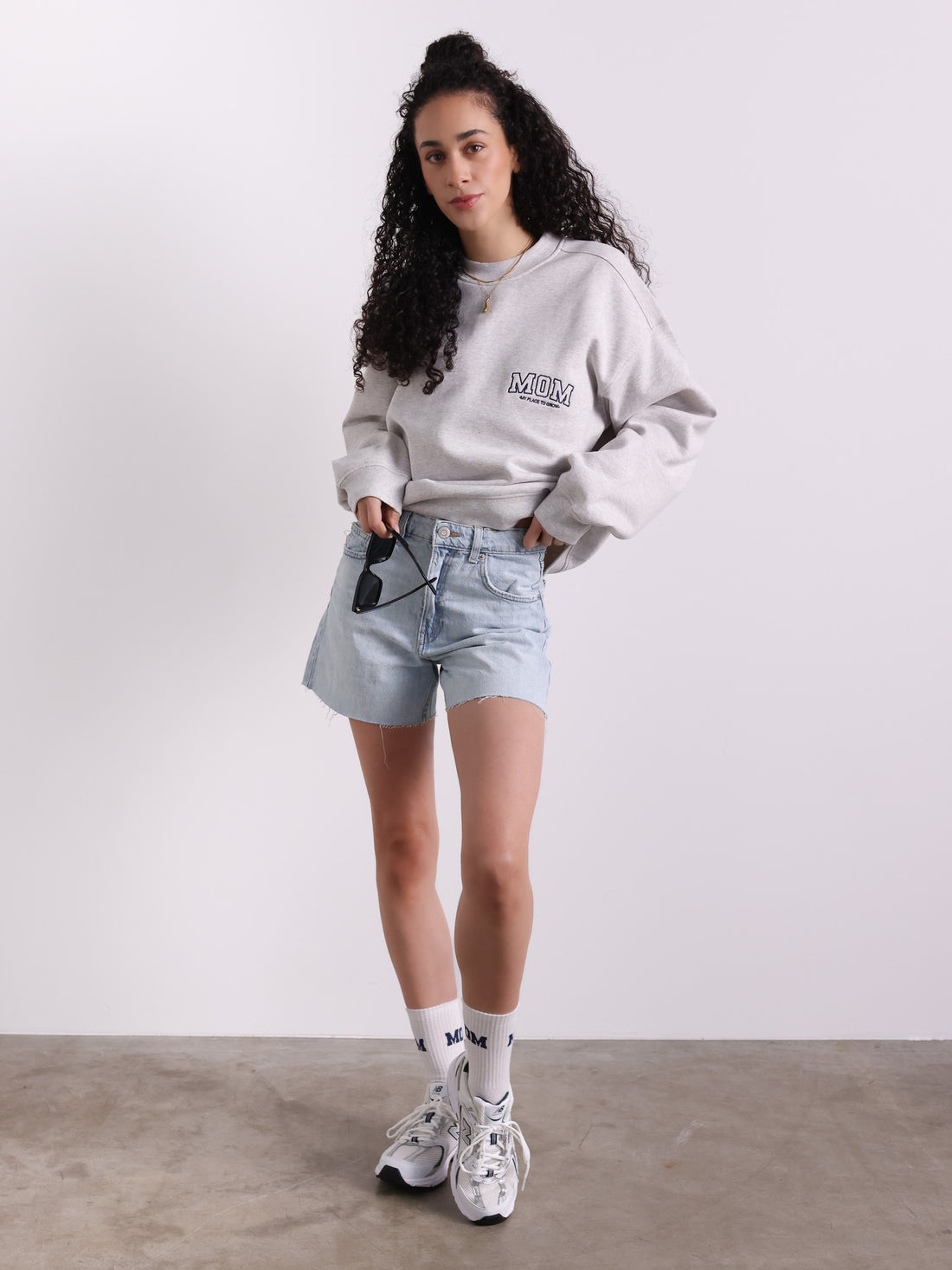 MOM SWEATER - grey - FAMVIBES