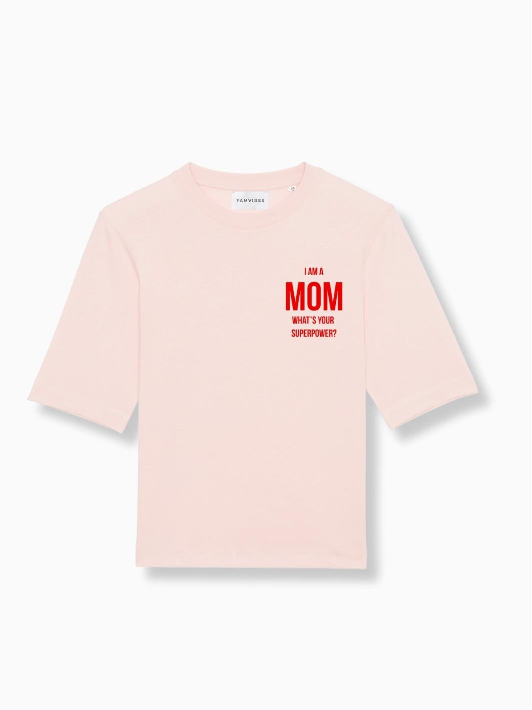 MOM - Damen T-Shirt rosa - FAMVIBES 