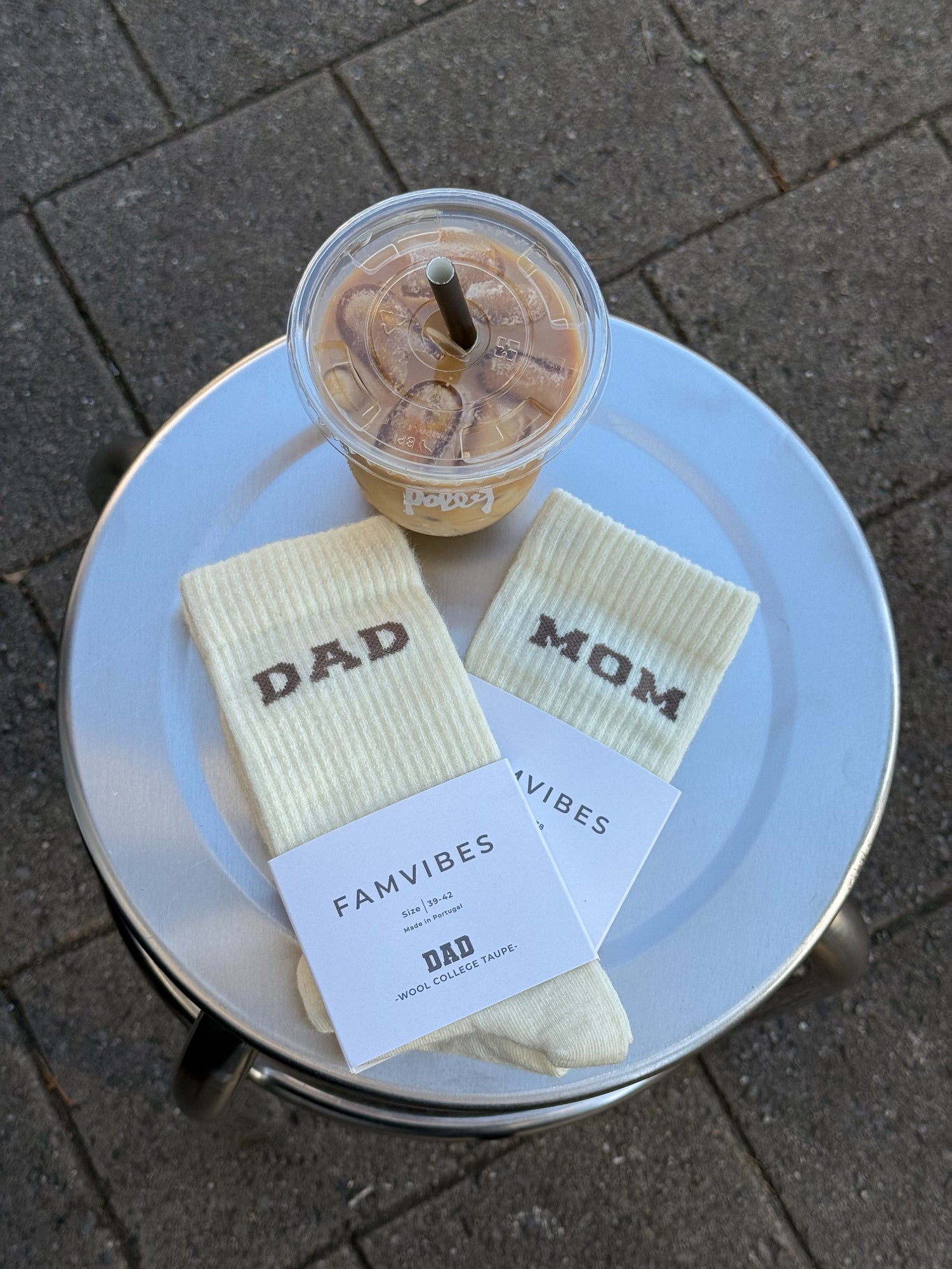 DAD College Wollsocken - taupe