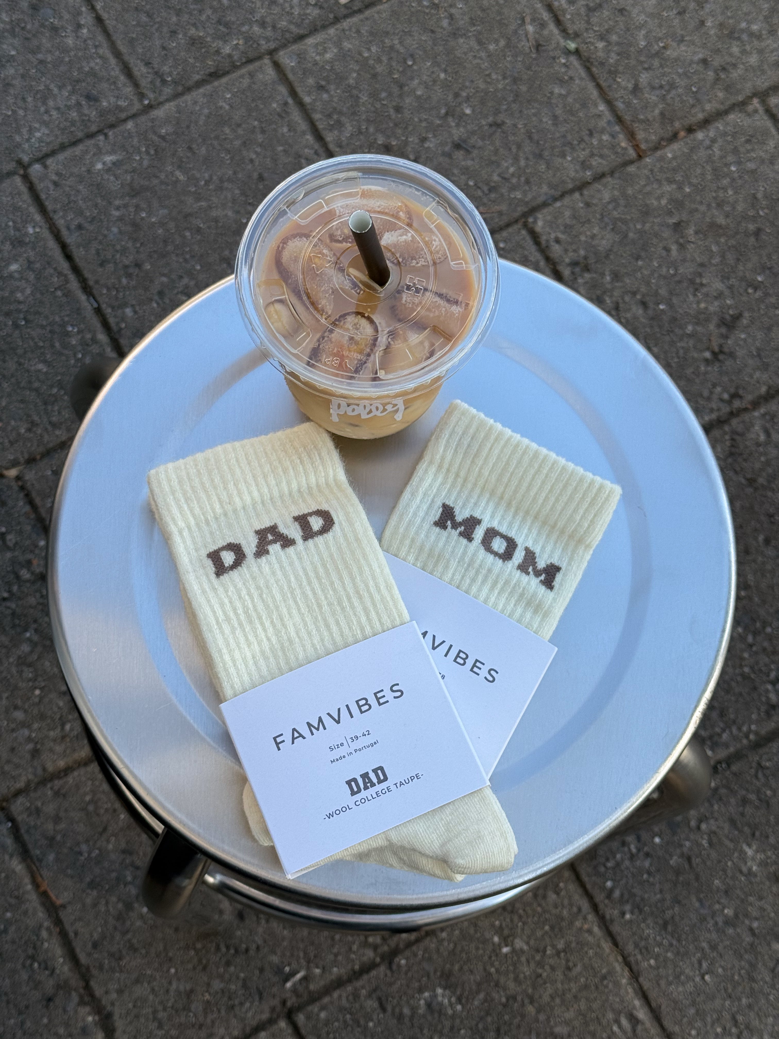 DAD College Wollsocken - taupe