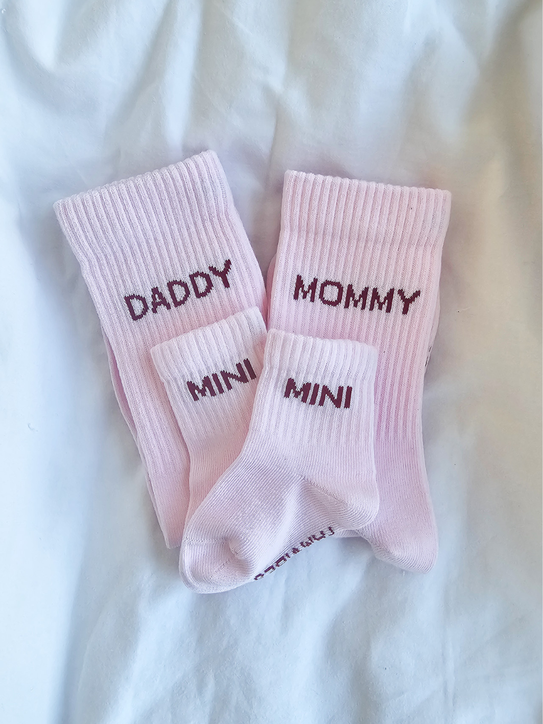Bundle Deal Family Socks - pink