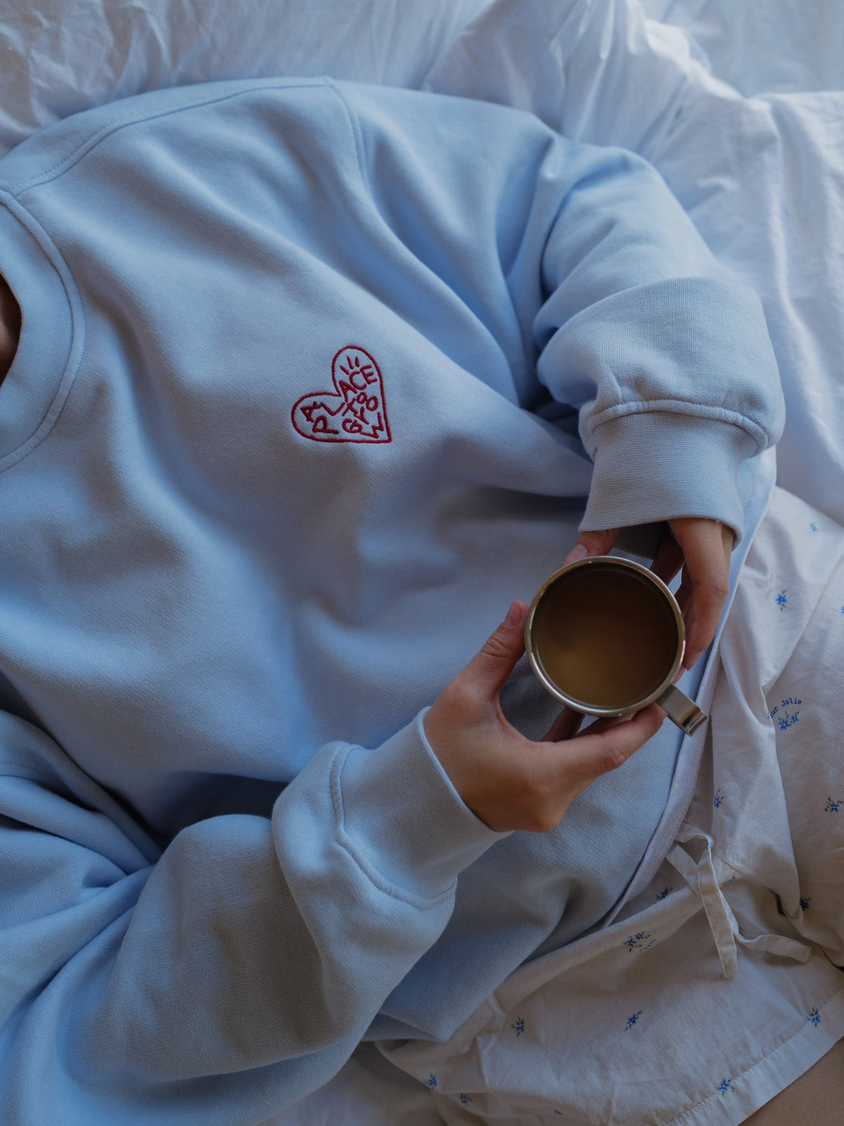 PLACE TO GROW Sweatshirt Unisex - blue - FAMVIBES 