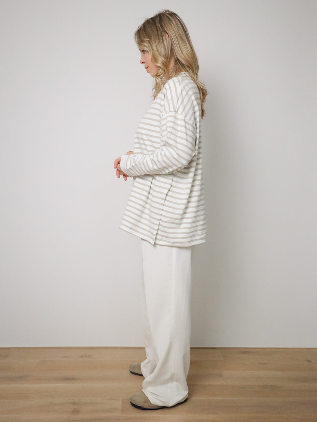 Still-Longsleeve STRIPED - beige-milk - FAMVIBES
