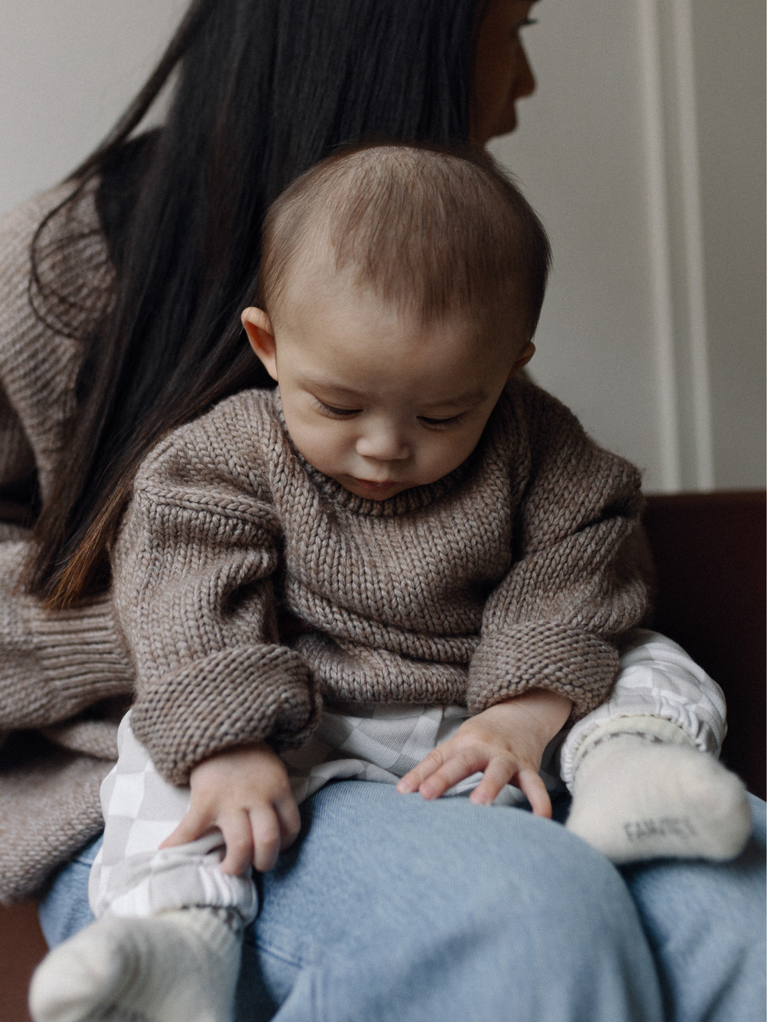 HEY BABY Strickpullover - chocolate