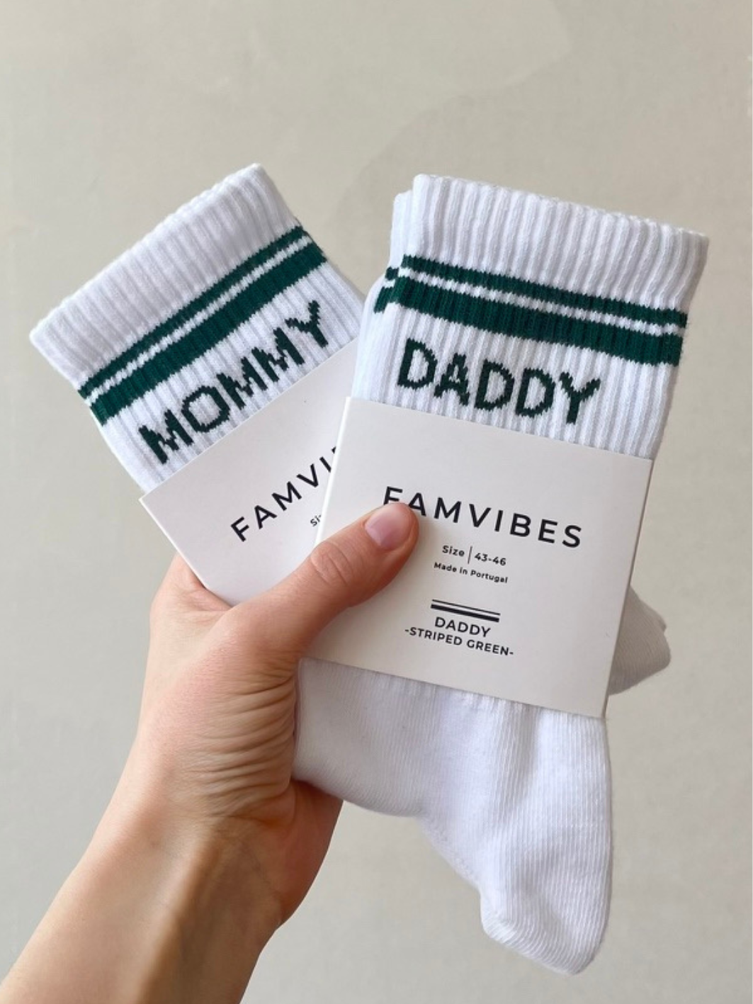 Bundle Deal Striped Family Socks Green