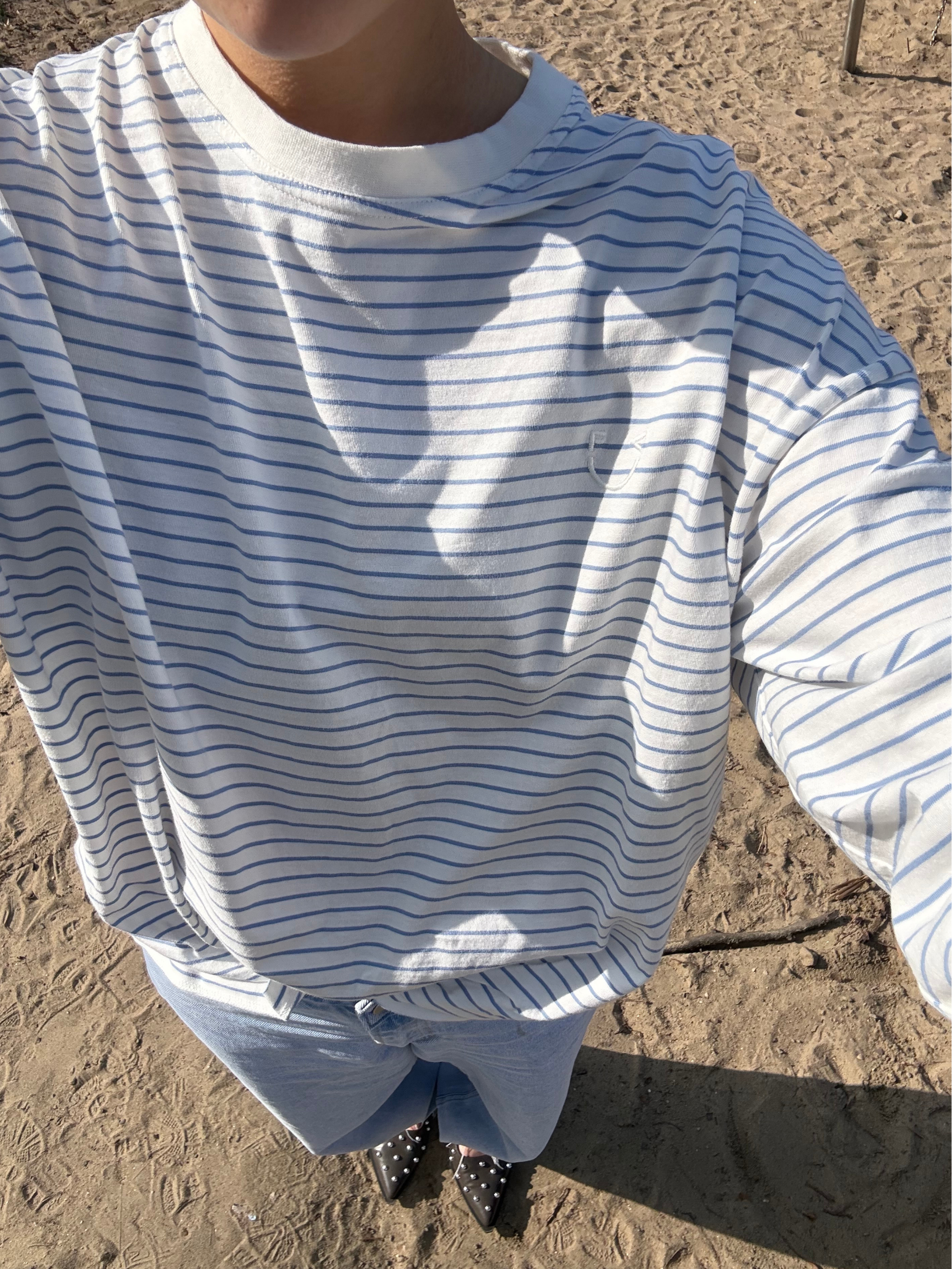 LONGSLEEVE striped Unisex - blue - FAMVIBES 