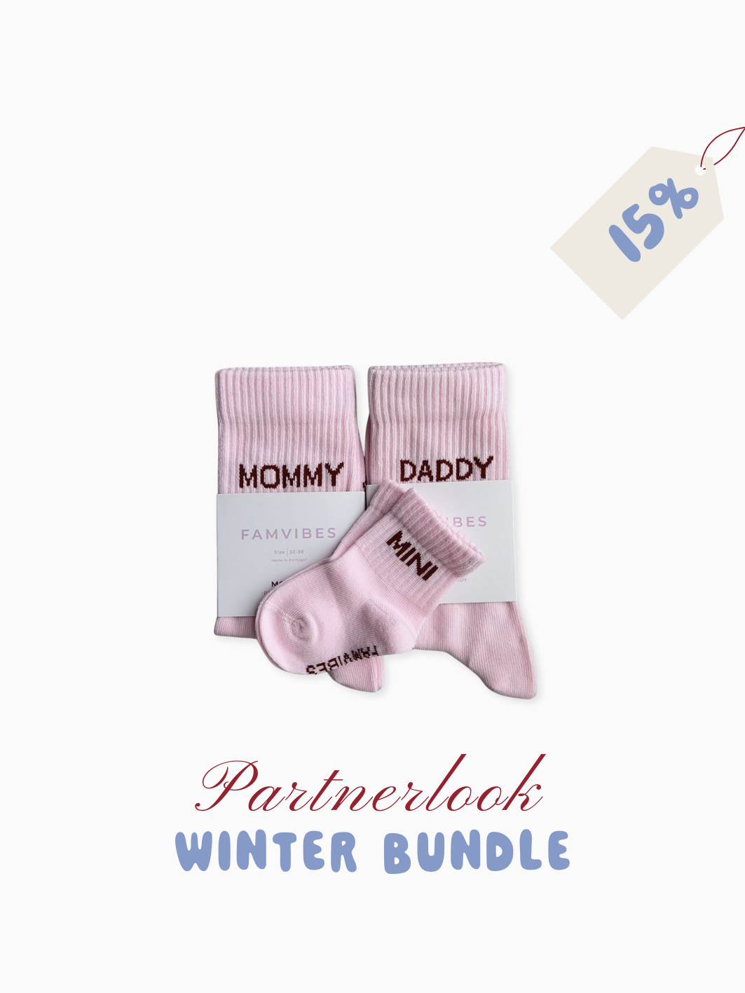 Bundle Deal Family Original Socks - rosa