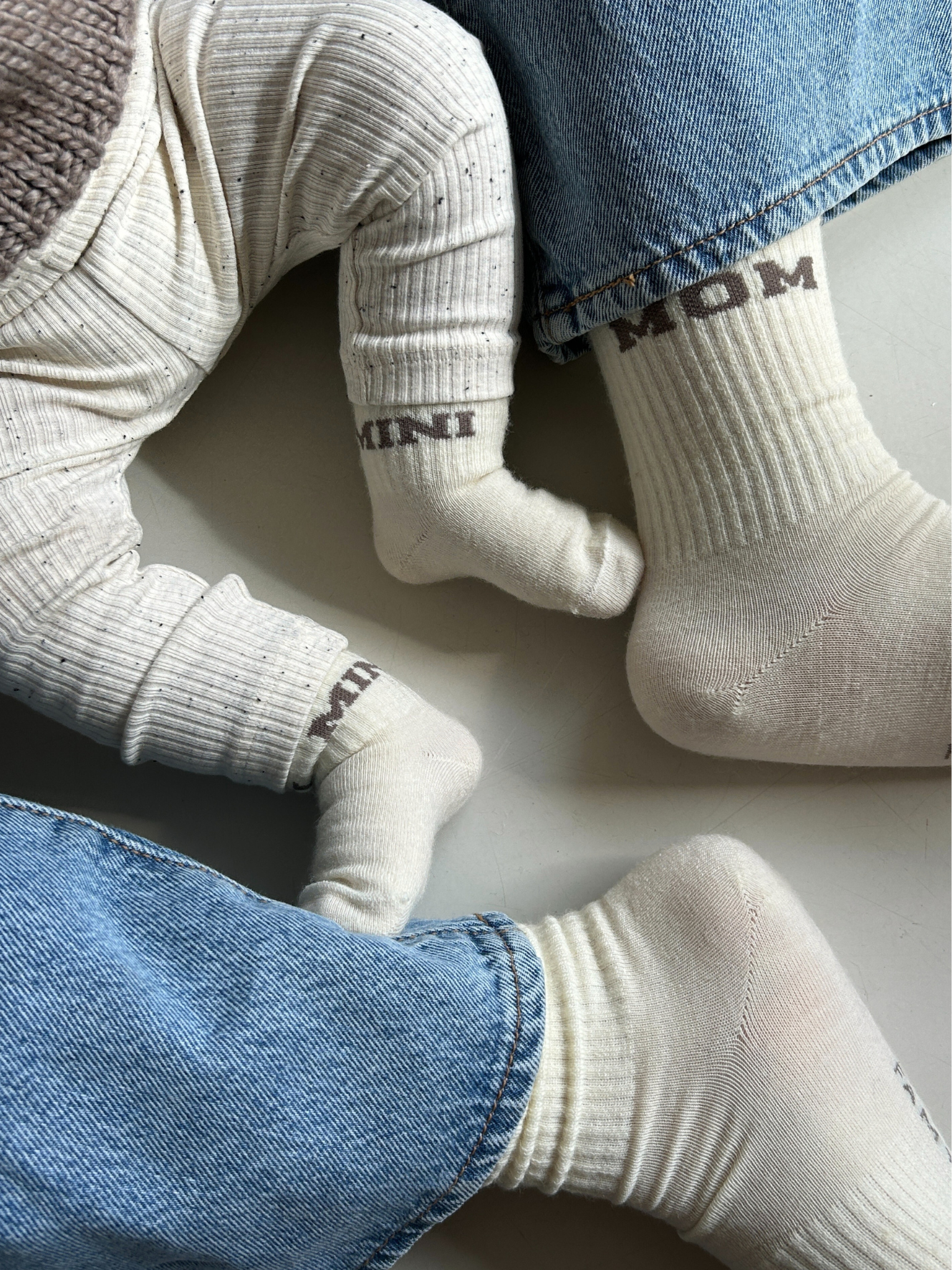 MINI College Wollsocken - taupe