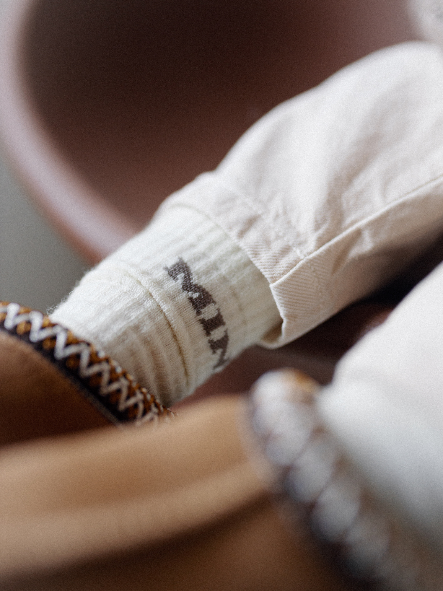 MINI College Wollsocken - taupe