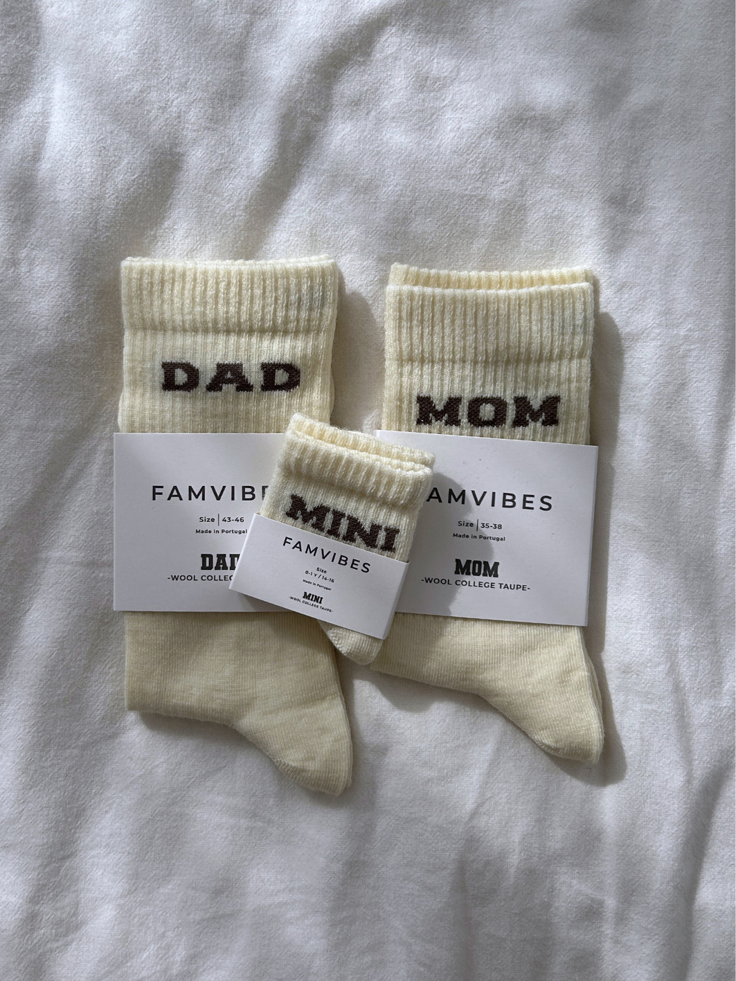 DAD College Wollsocken - taupe