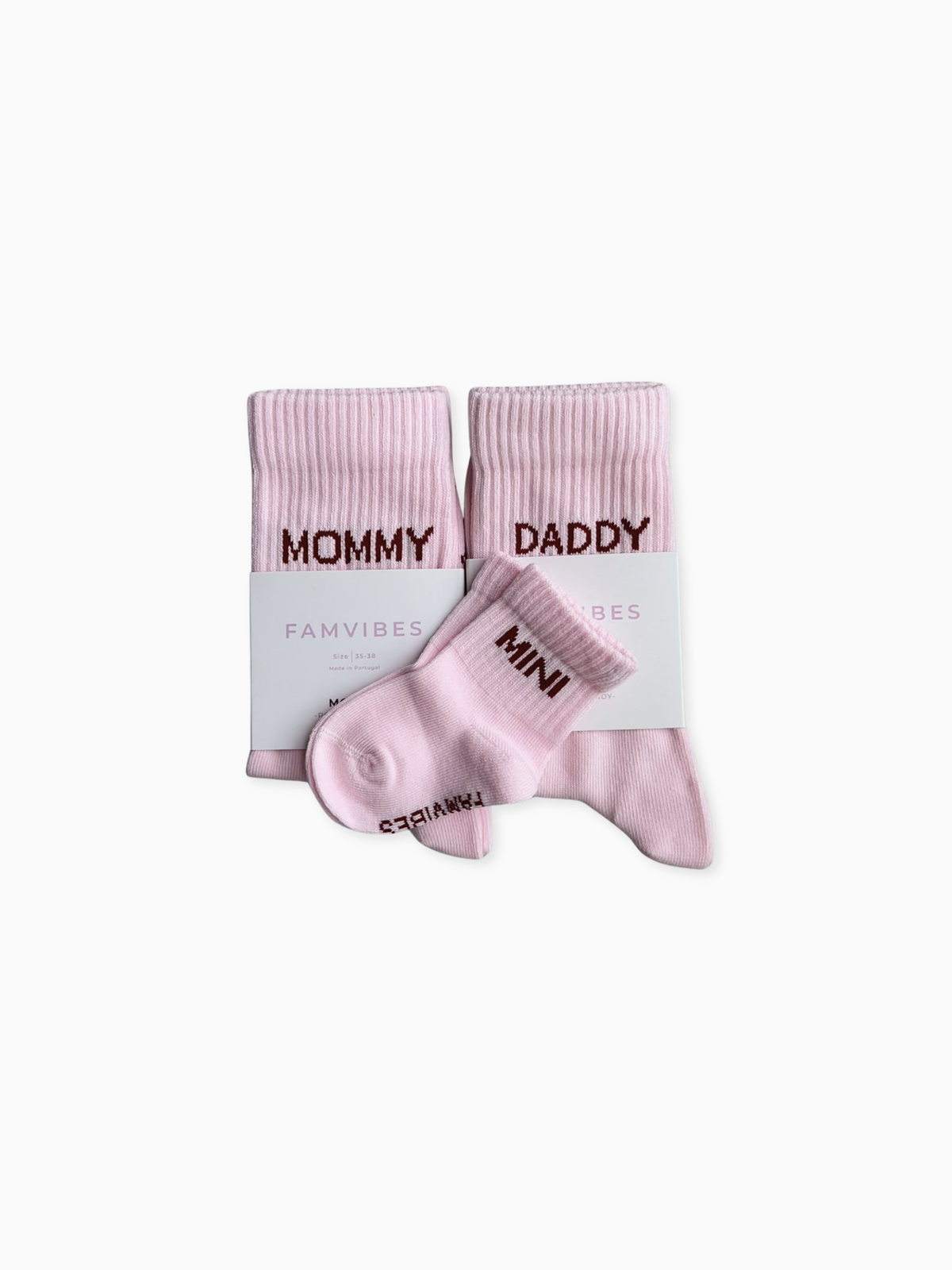 Family Socken Set - original rosa - FAMVIBES 